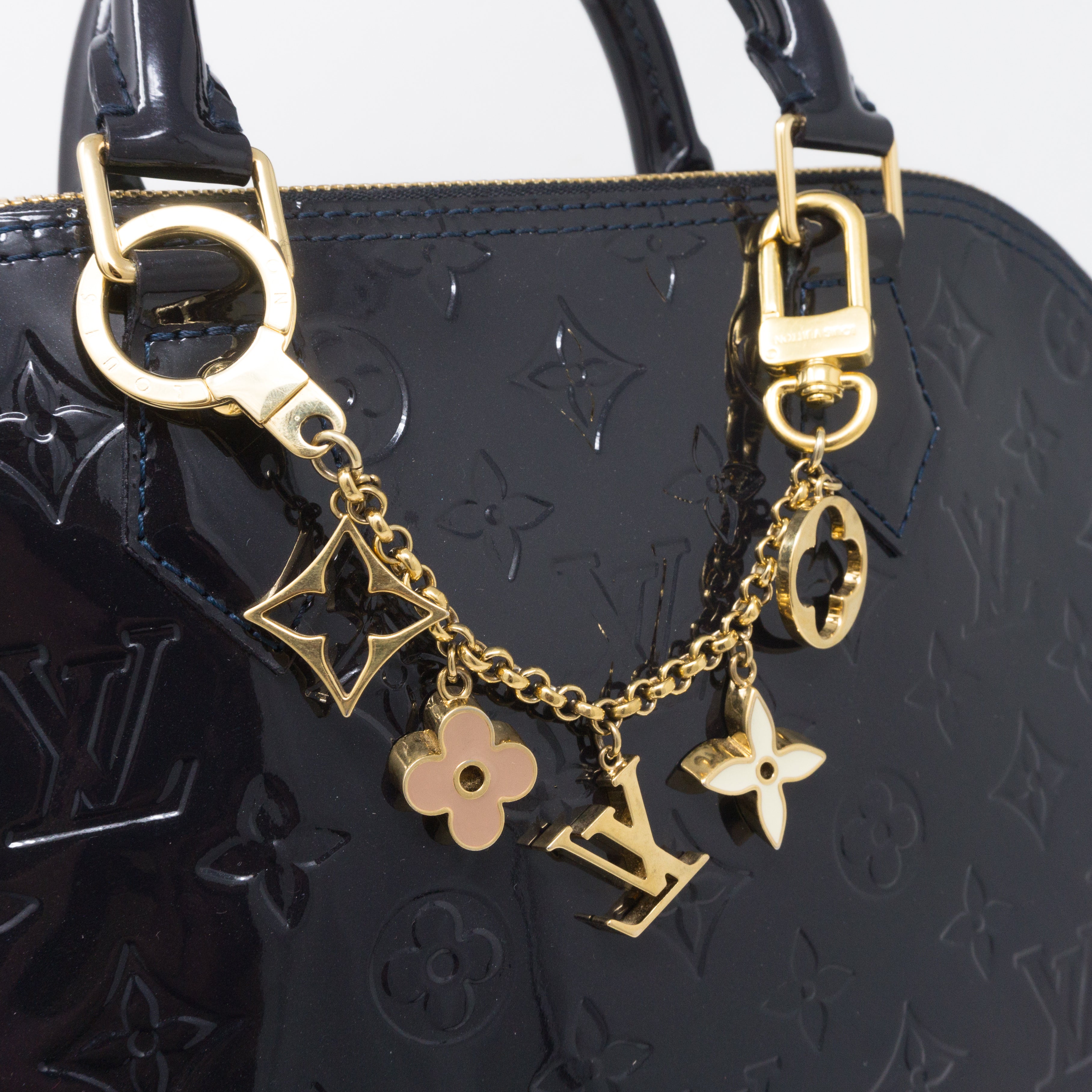 Fleur de Monogram Bag Charm Chain