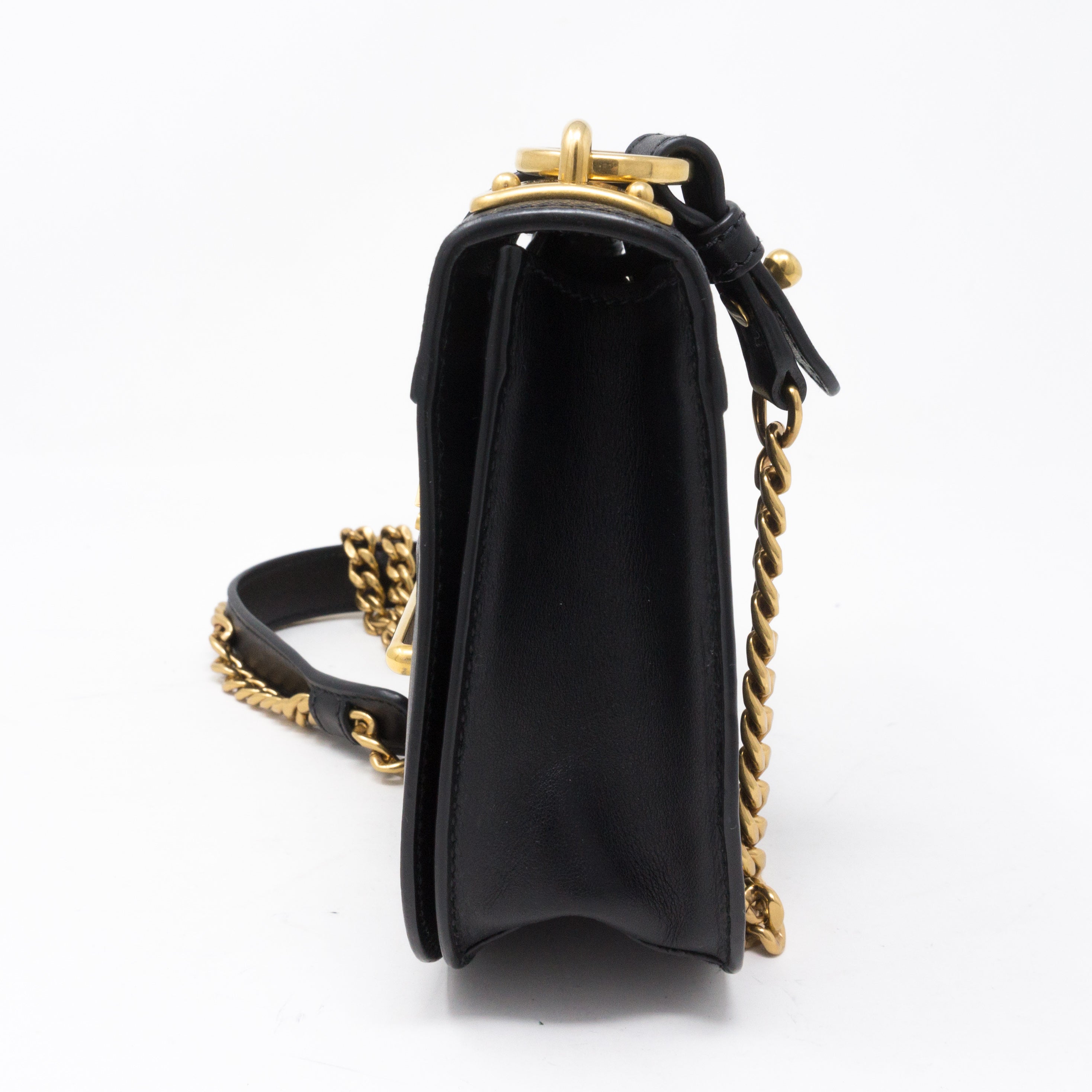 Pionniere City Black Leather Crossbody Bag
