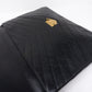 Large Flap Case Black Calf Leather
