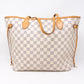 Neverfull MM Damier Azur Rose with Pochette