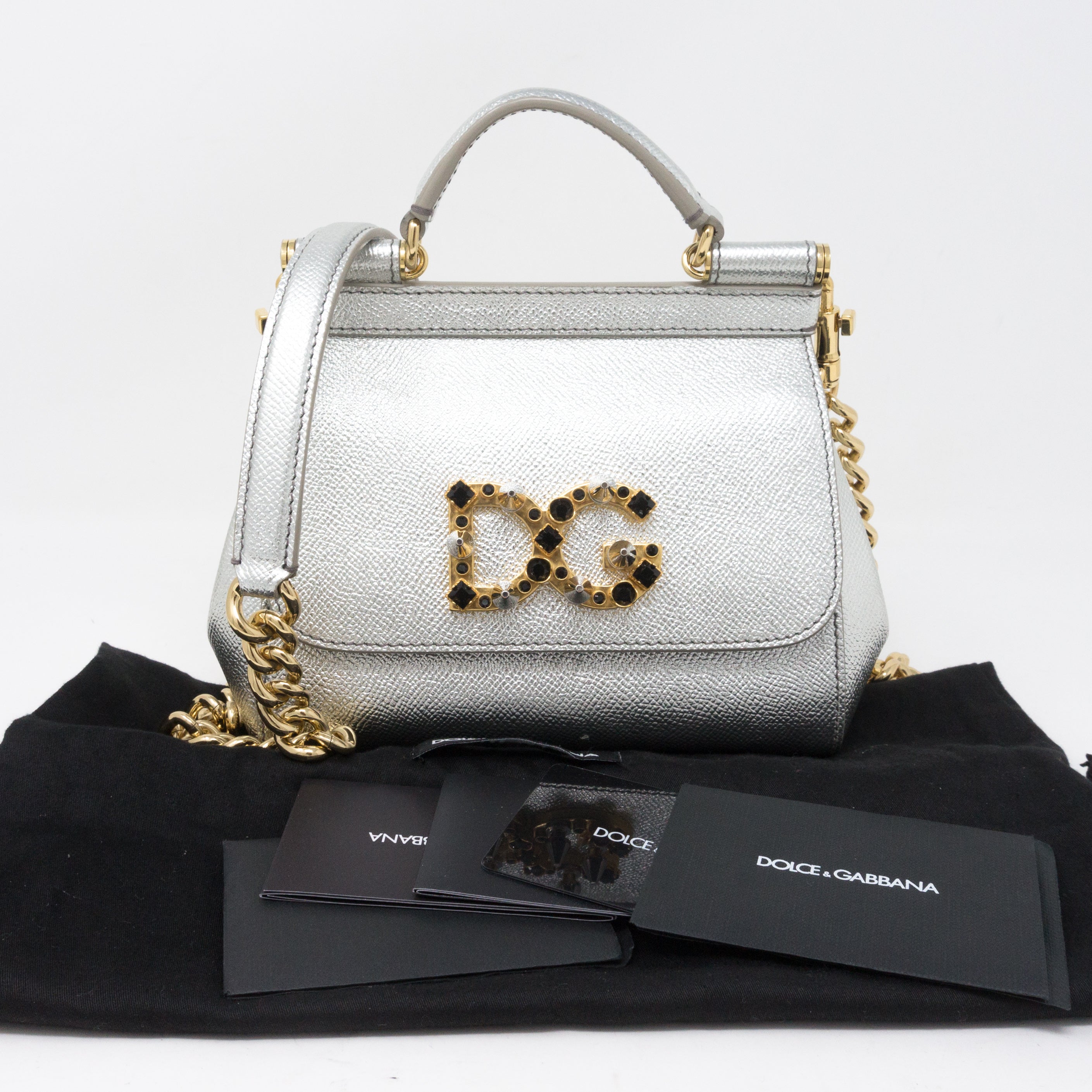Sicily Mini Silver Leather