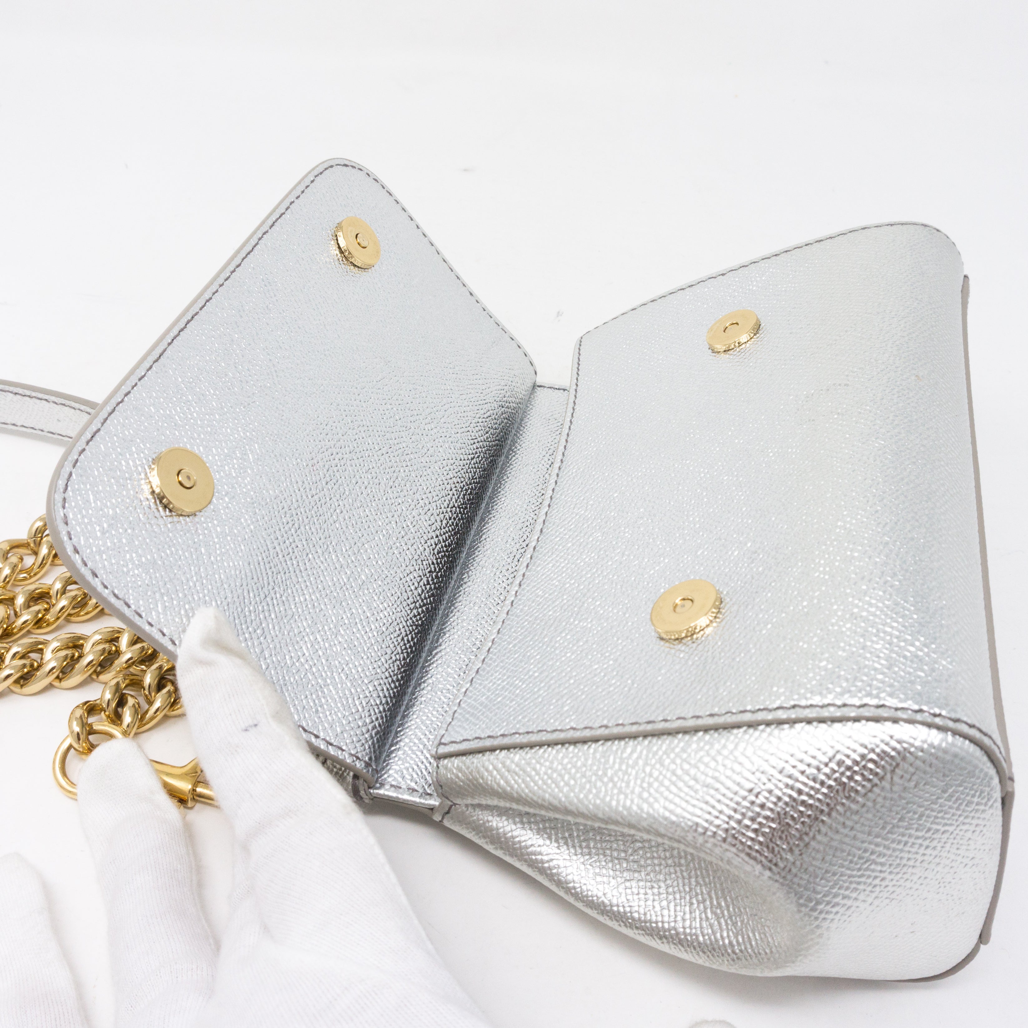 Sicily Mini Silver Leather