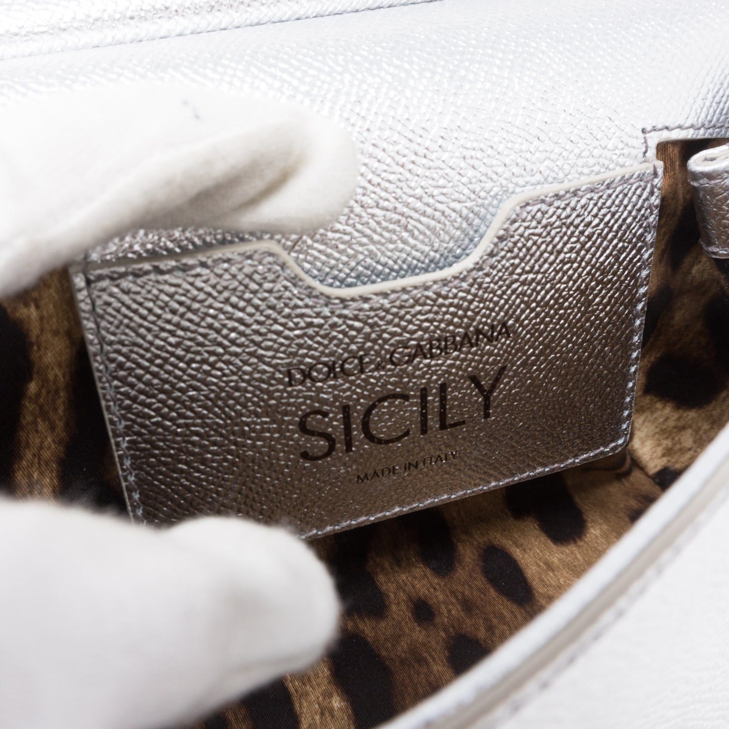 Sicily Mini Silver Leather