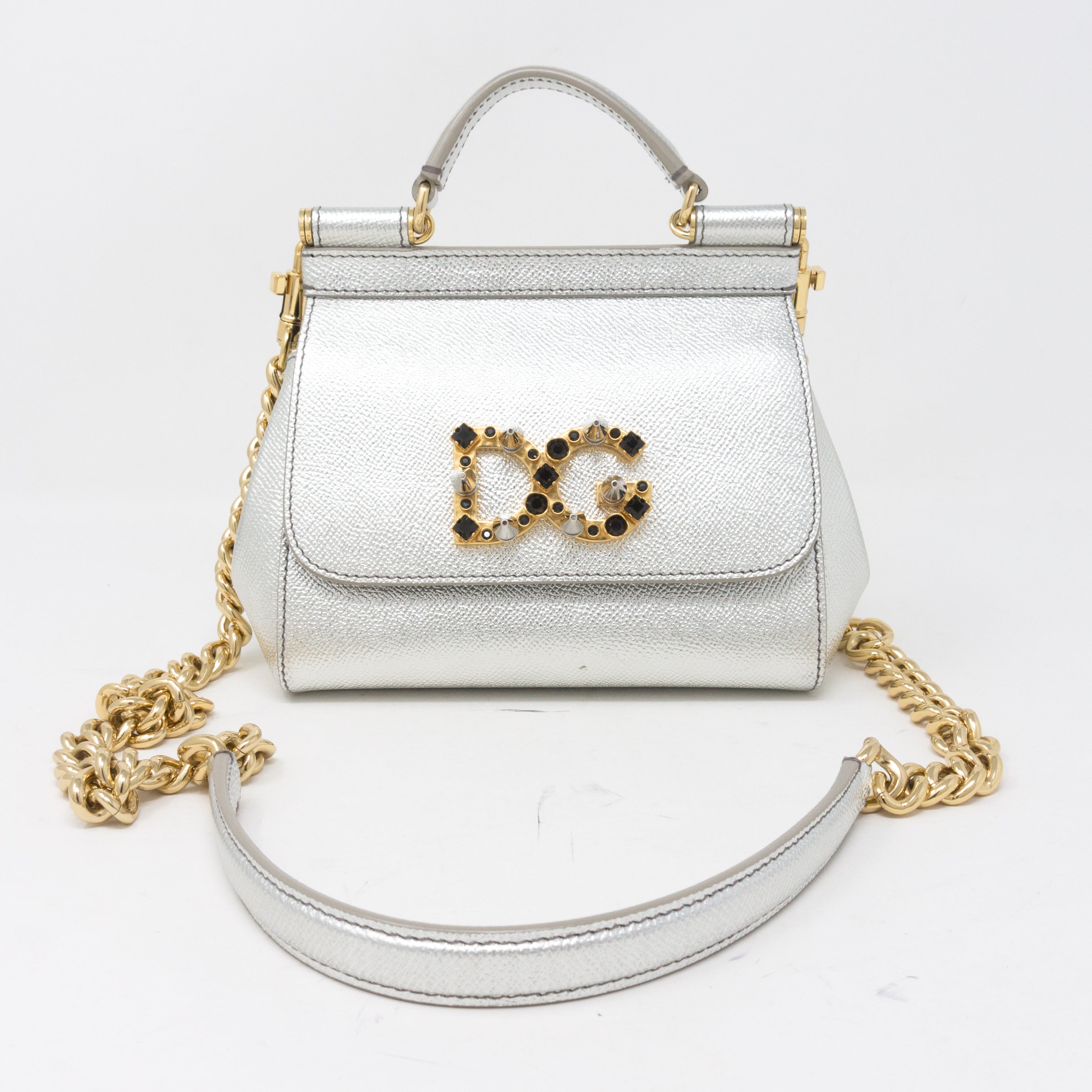 Sicily Mini Silver Leather