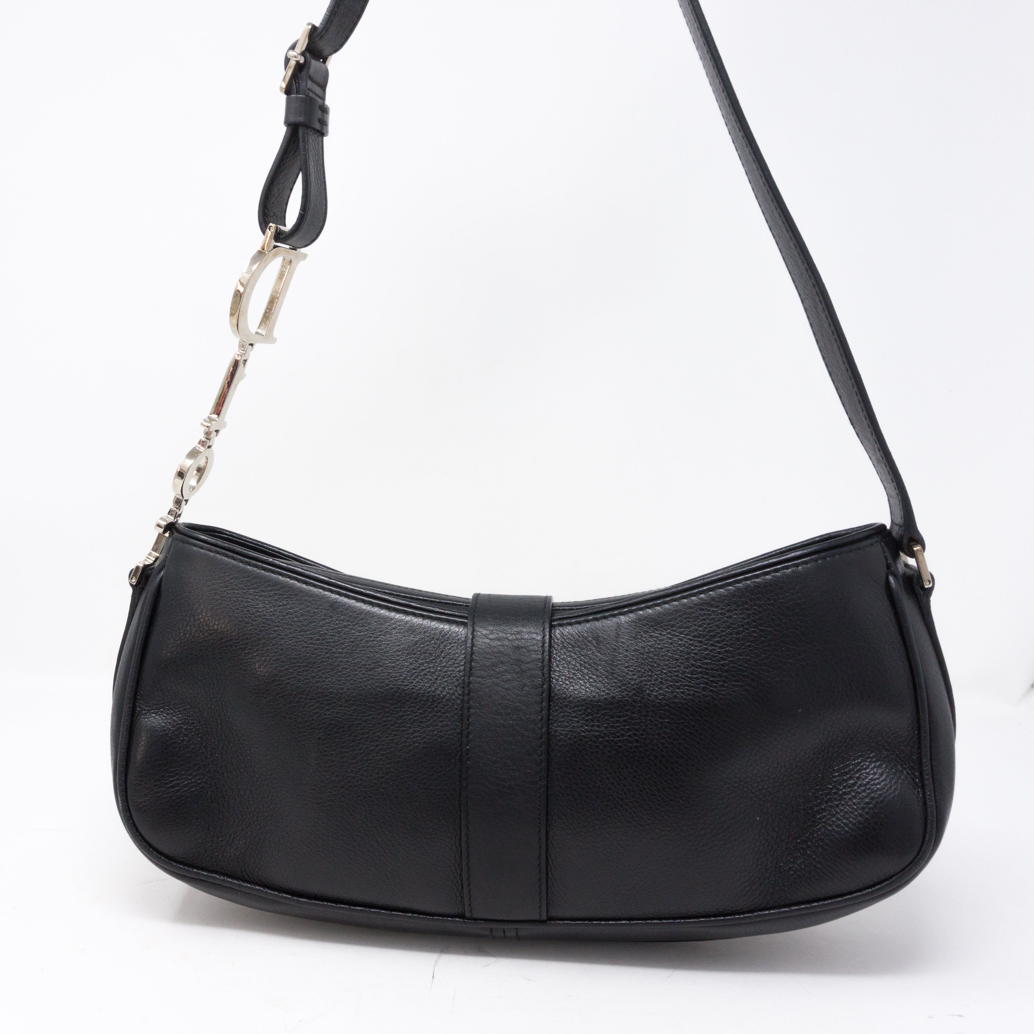 Black Leather Shoulder Bag