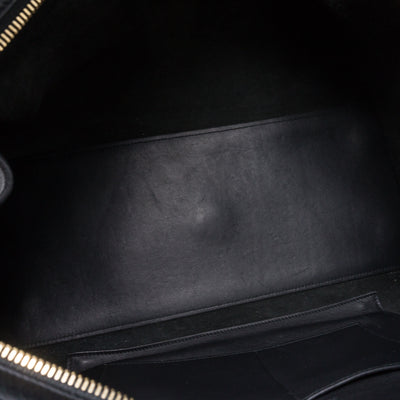 Cabas Classique Y Black Leather