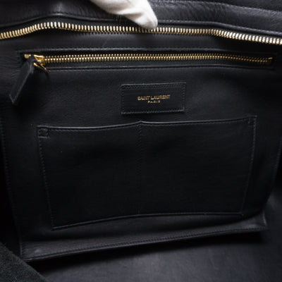 Cabas Classique Y Black Leather