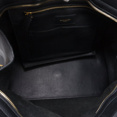 Cabas Classique Y Black Leather