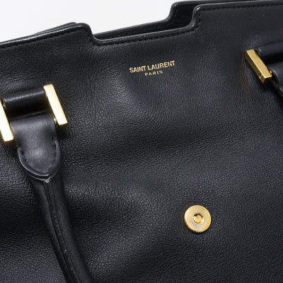 Cabas Classique Y Black Leather