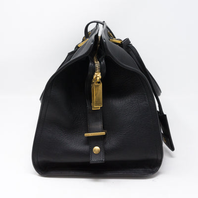 Cabas Classique Y Black Leather