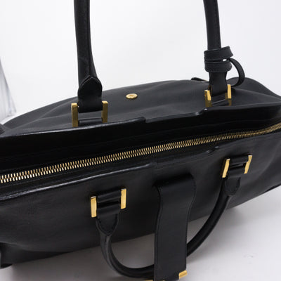 Cabas Classique Y Black Leather