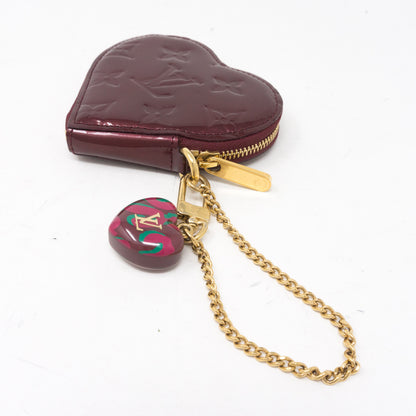 Heart Coin Purse Vernis Rouge Fauviste