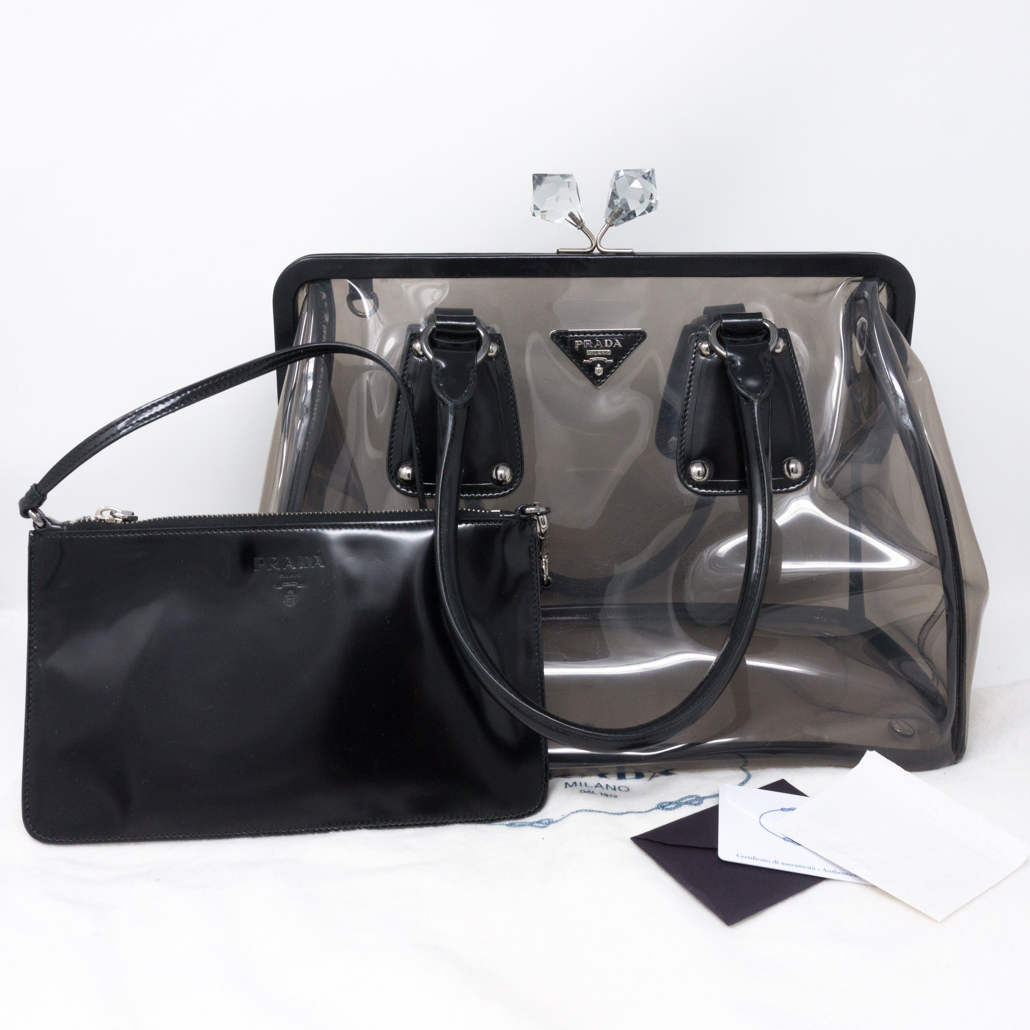 Plex Spazzolato Clear Black