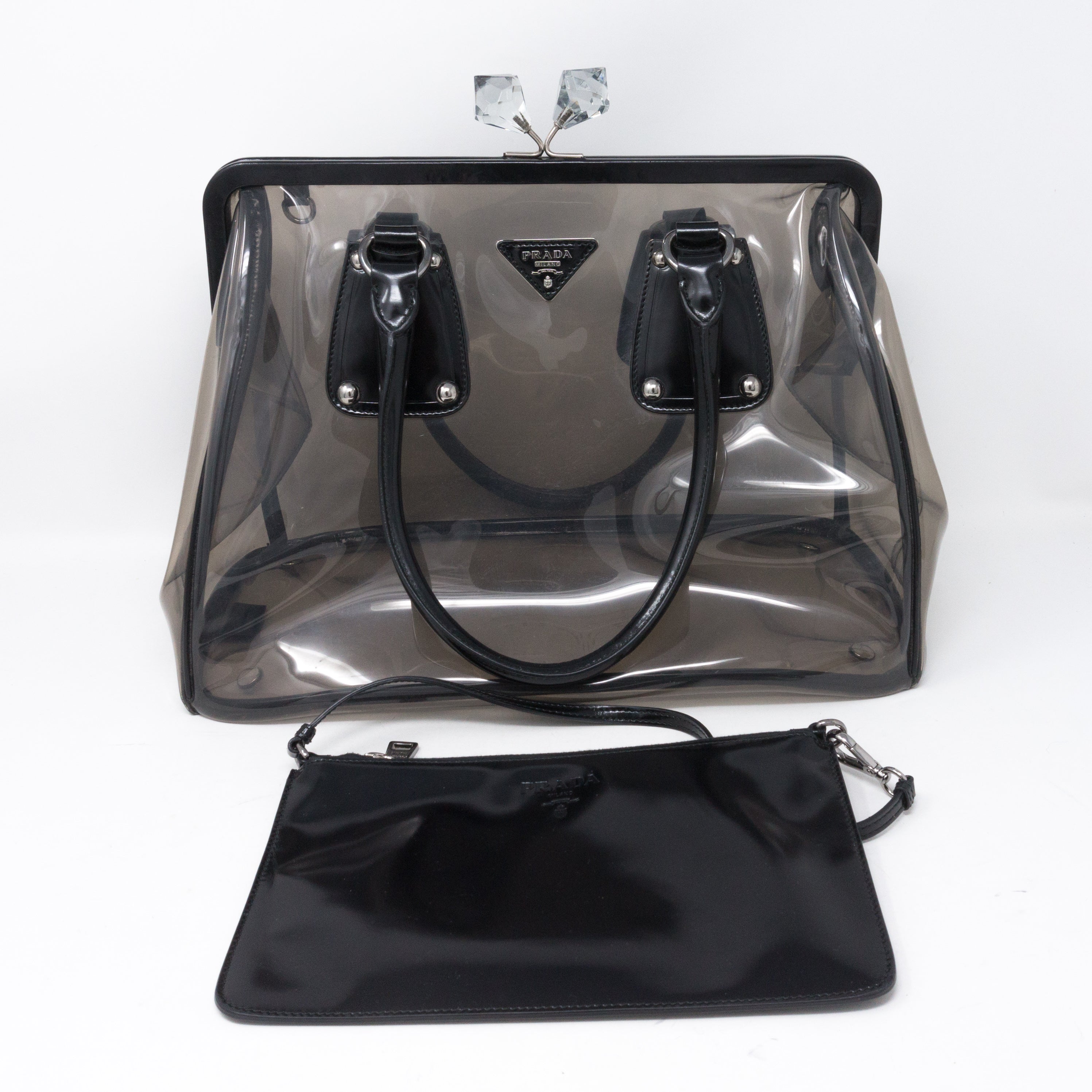 Plex Spazzolato Clear Black