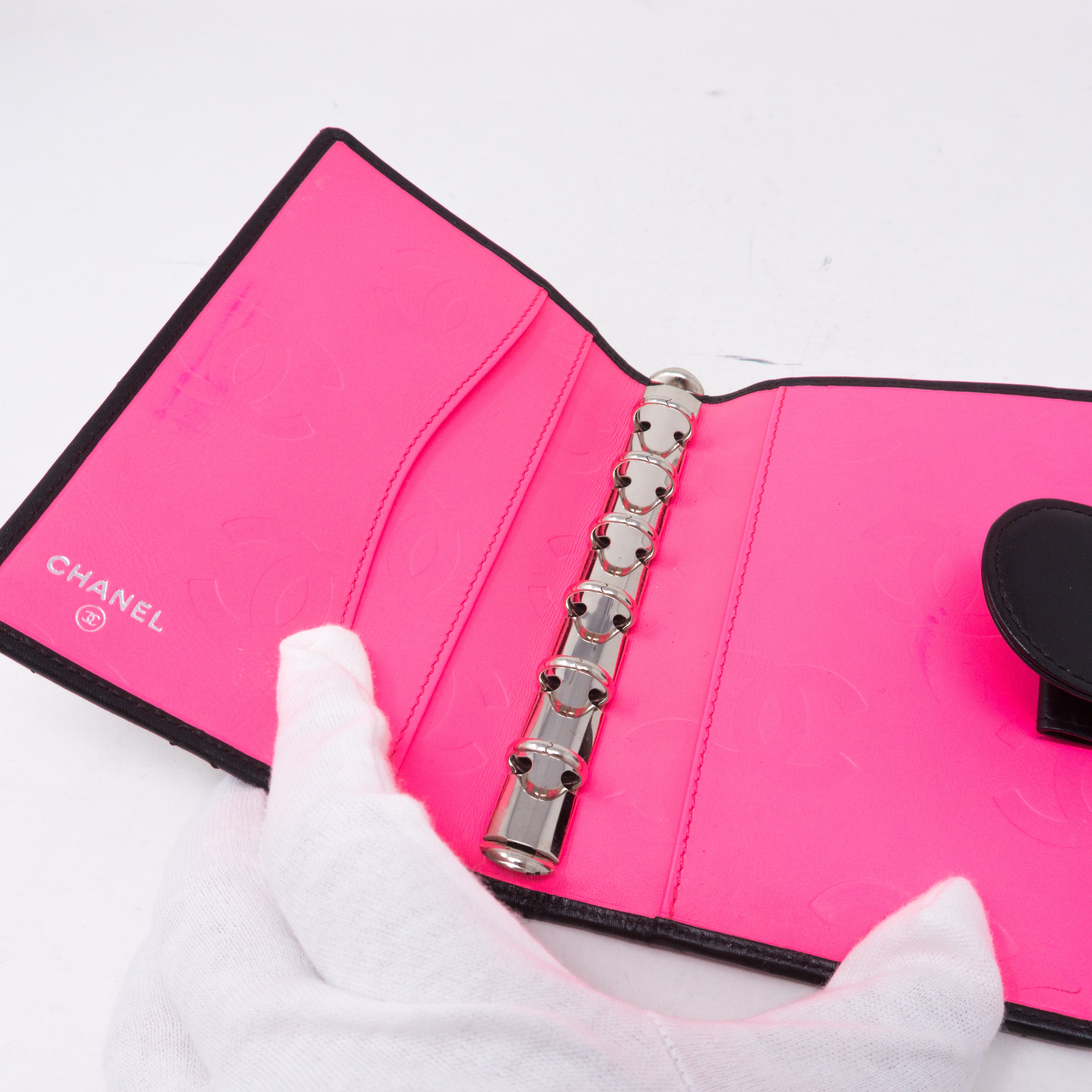 Cambon Agenda Small Black Leather