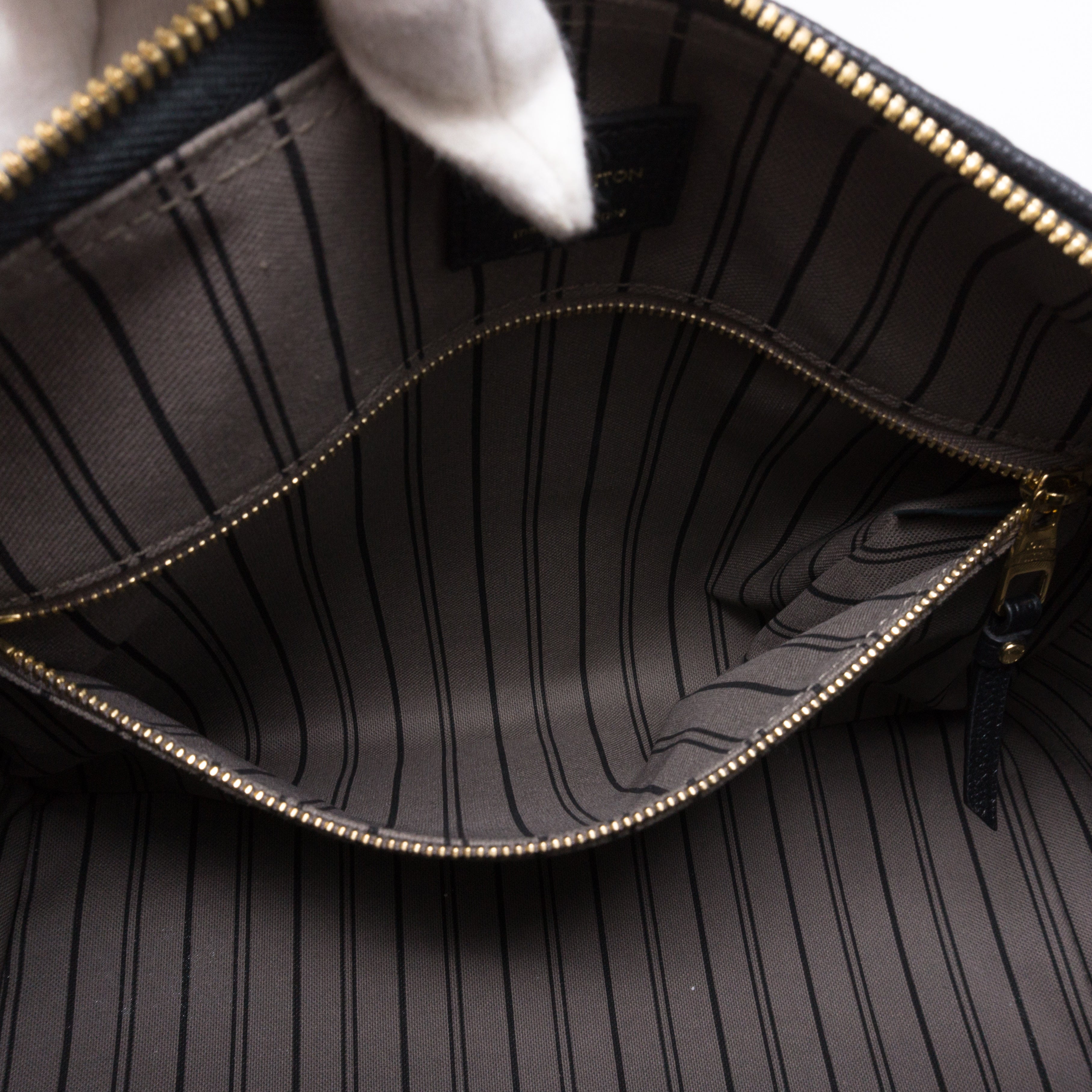 Speedy 30 Bandouliere Black Monogram Empreinte