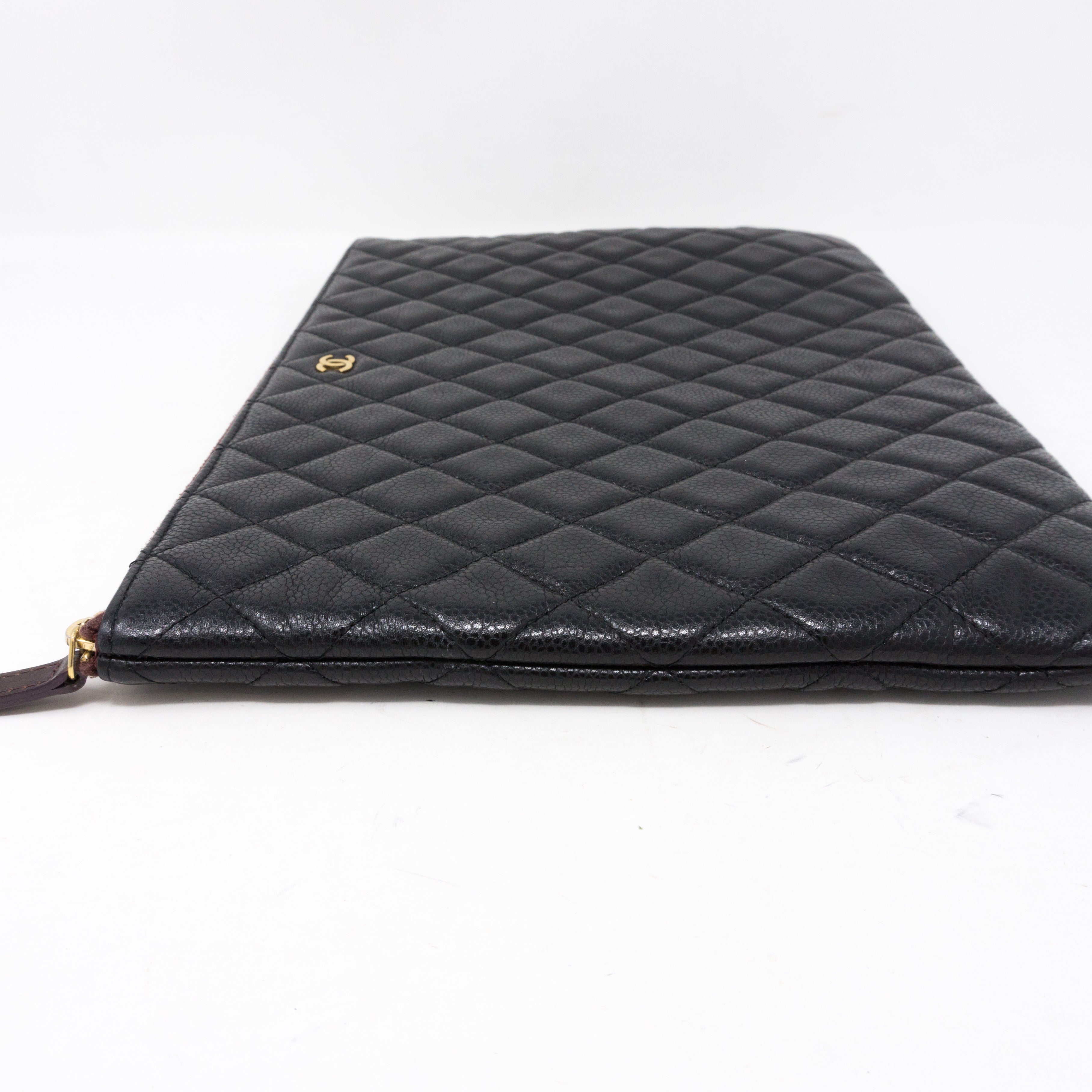 O-Case Large Black Caviar Leather