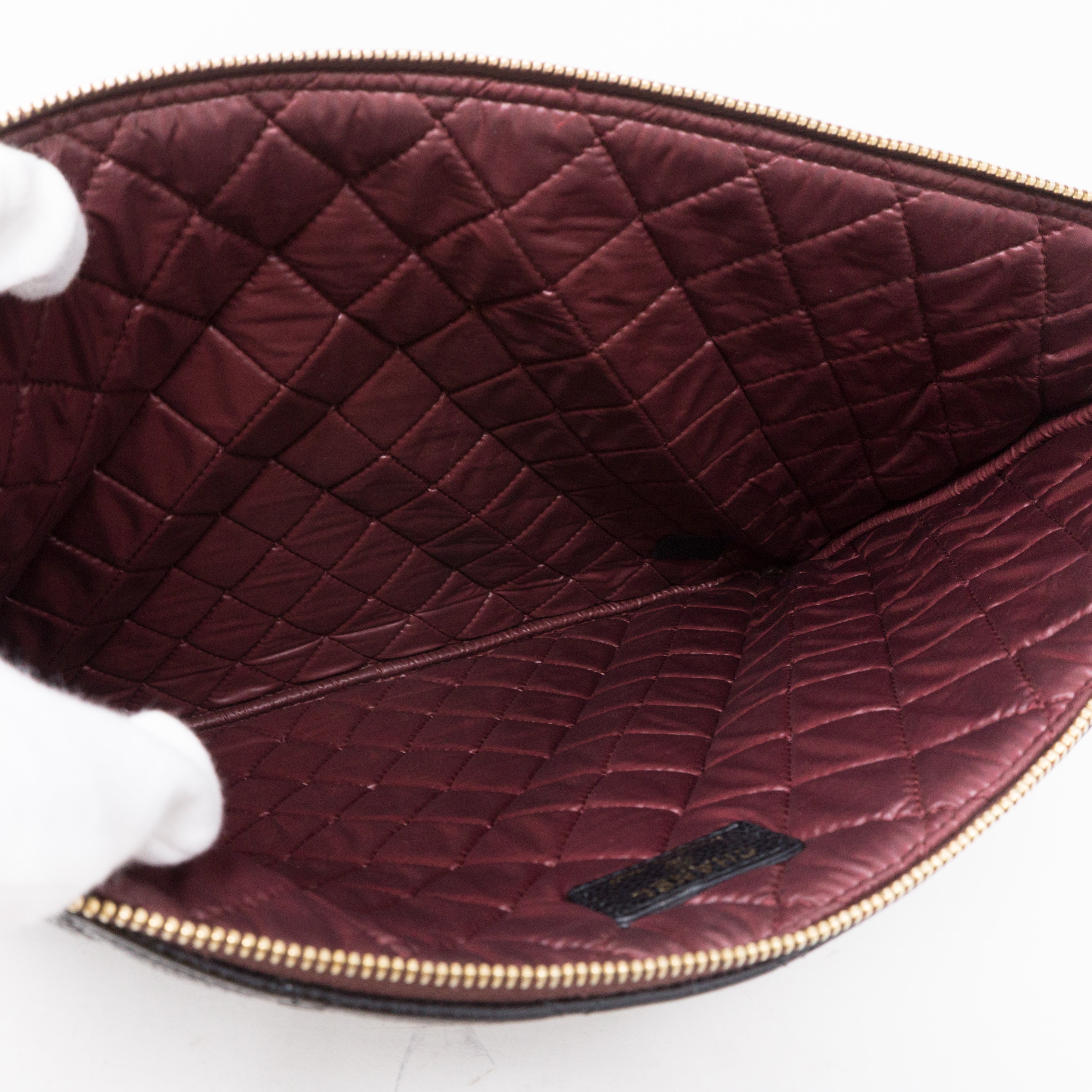 O-Case Large Black Caviar Leather