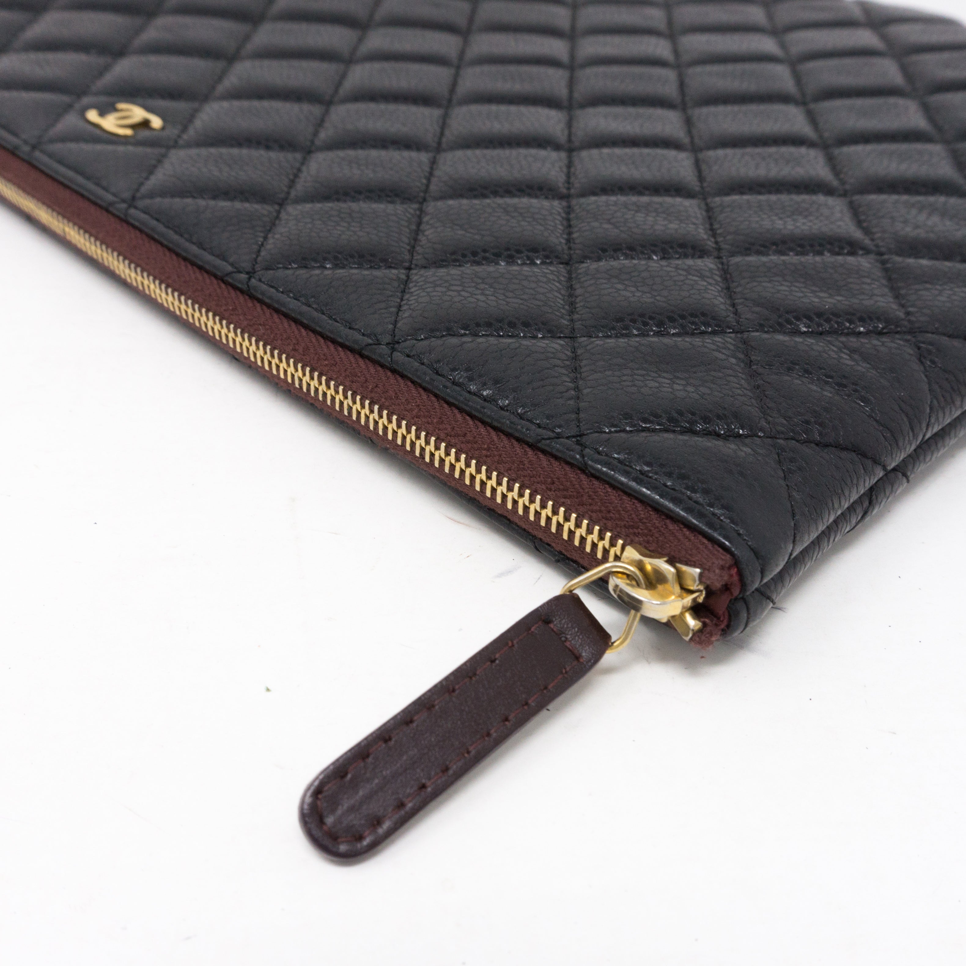 O-Case Large Black Caviar Leather