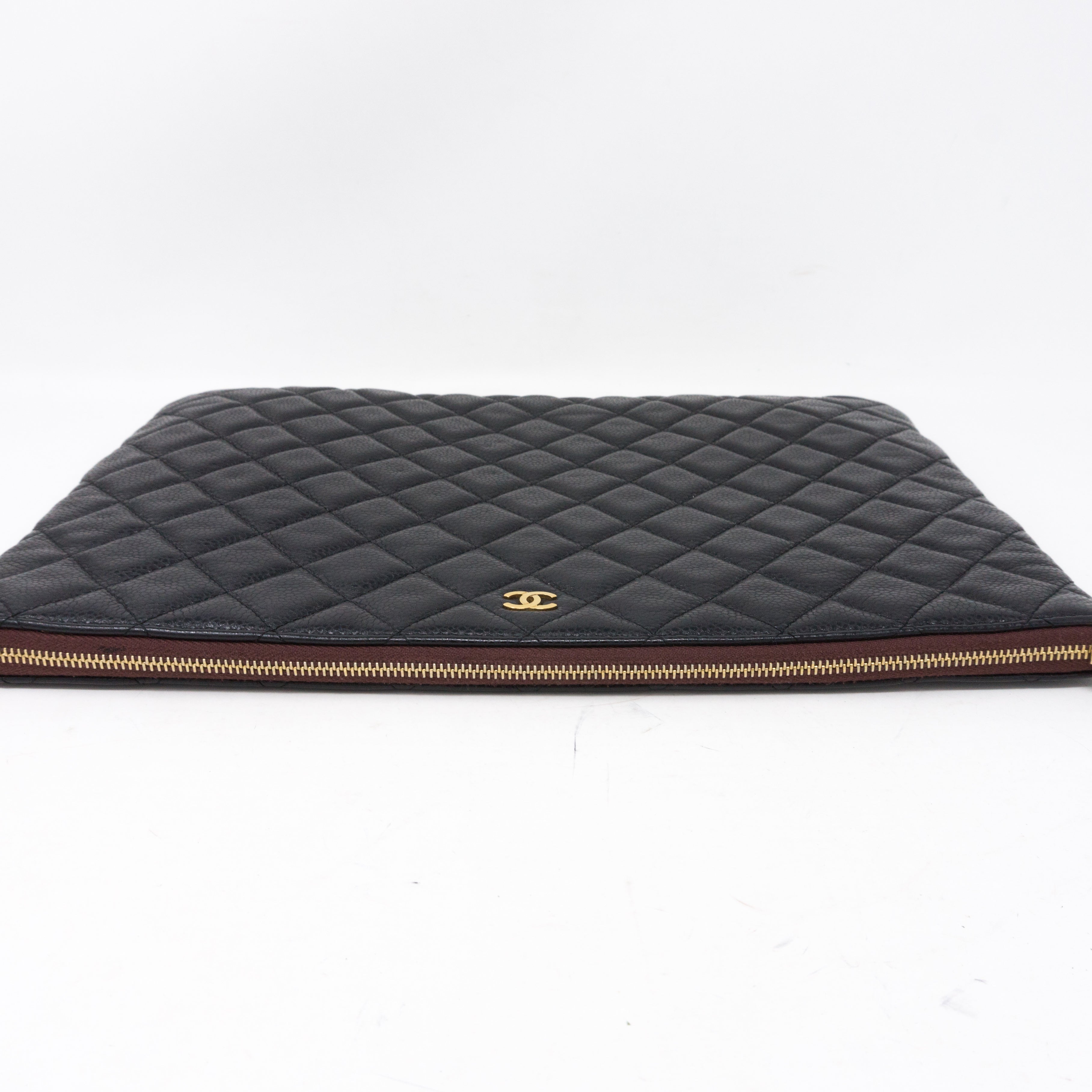 O-Case Large Black Caviar Leather