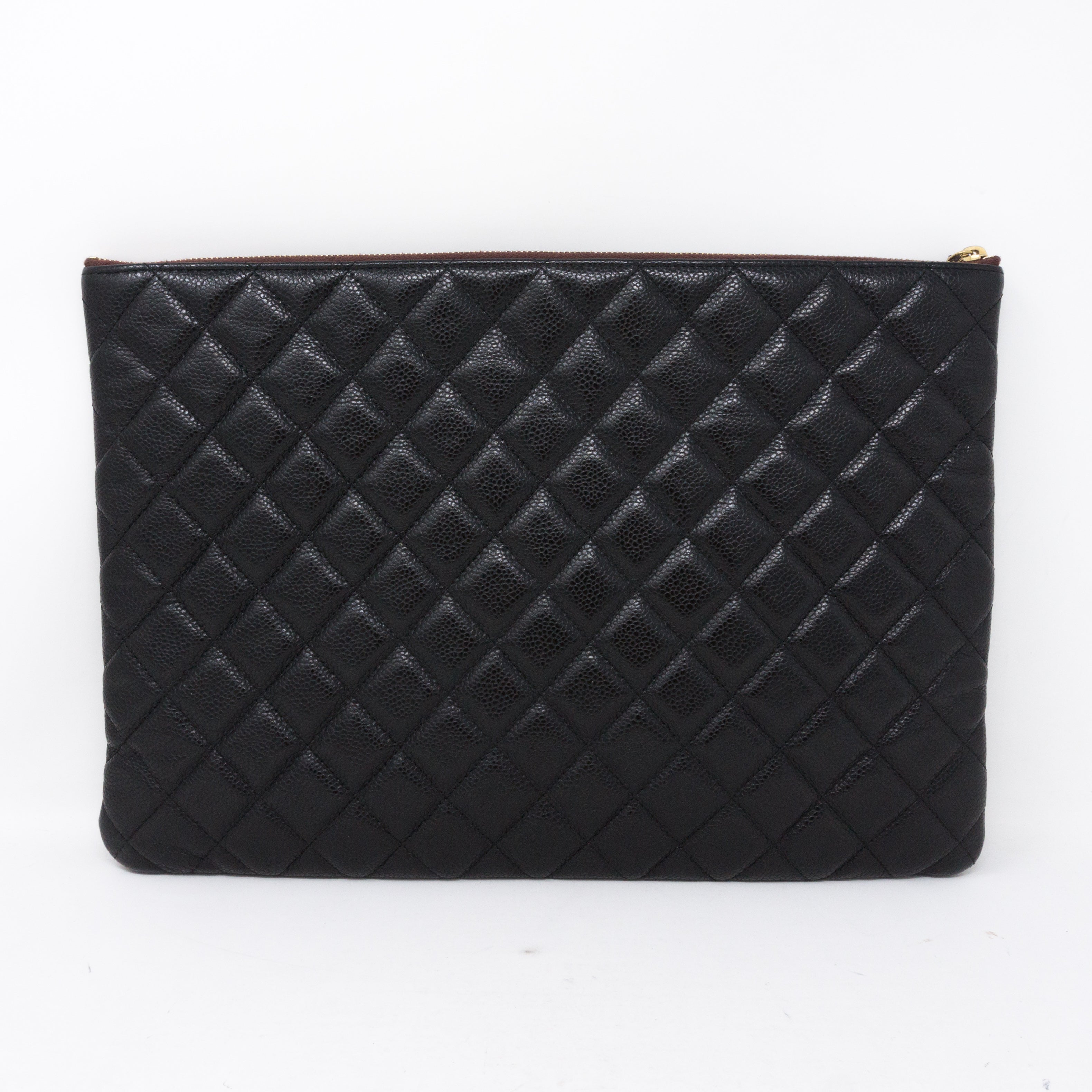 O-Case Large Black Caviar Leather