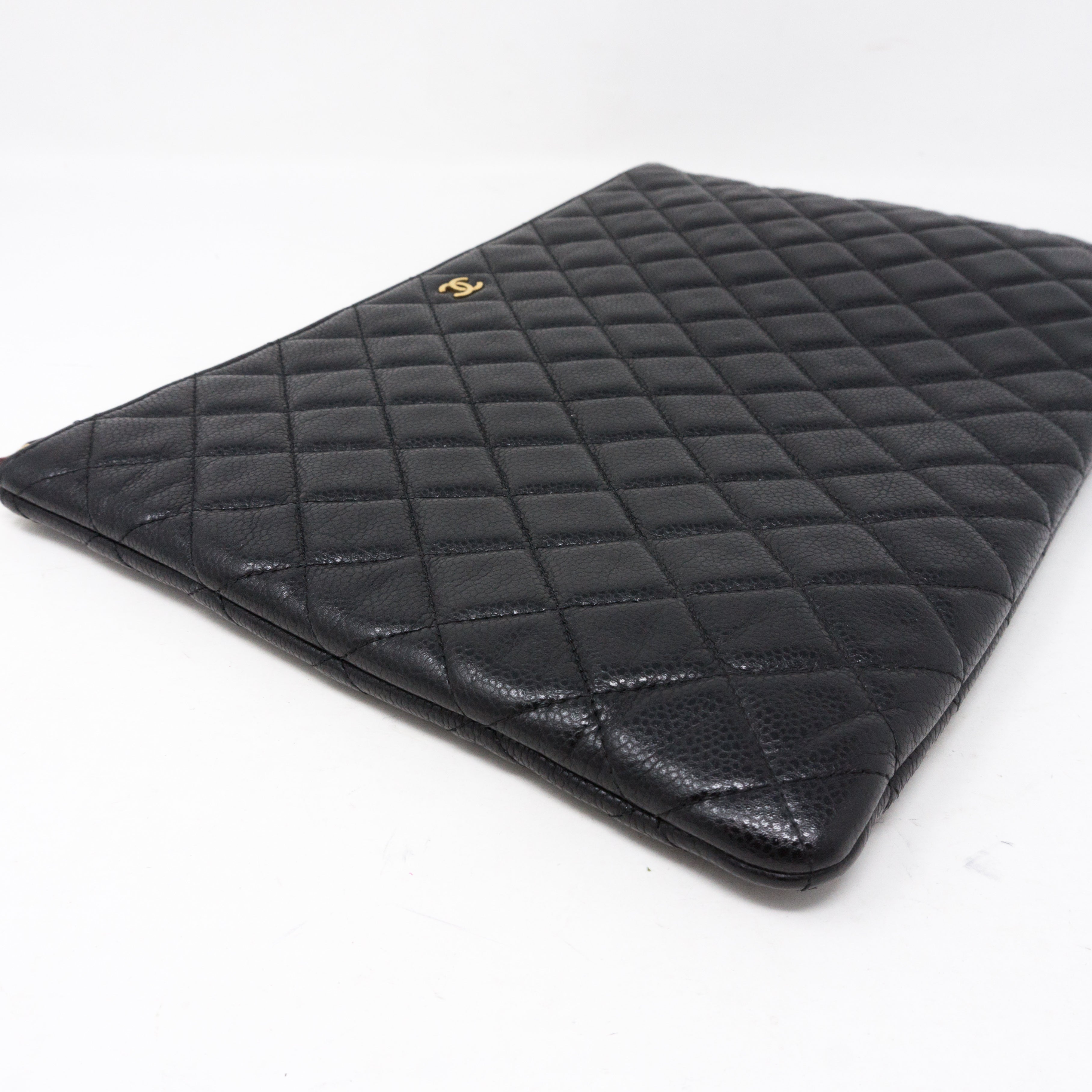 O-Case Large Black Caviar Leather