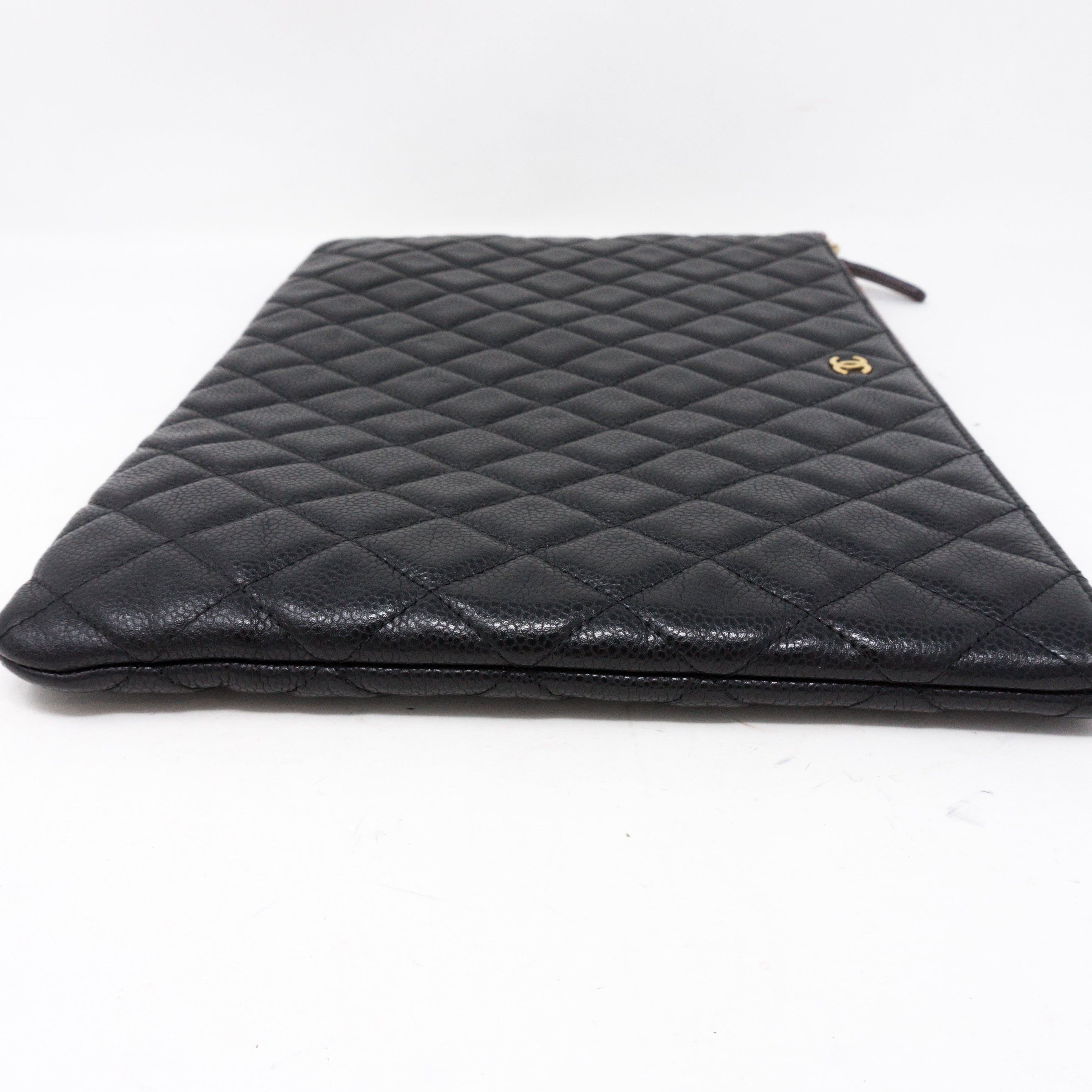 O-Case Large Black Caviar Leather