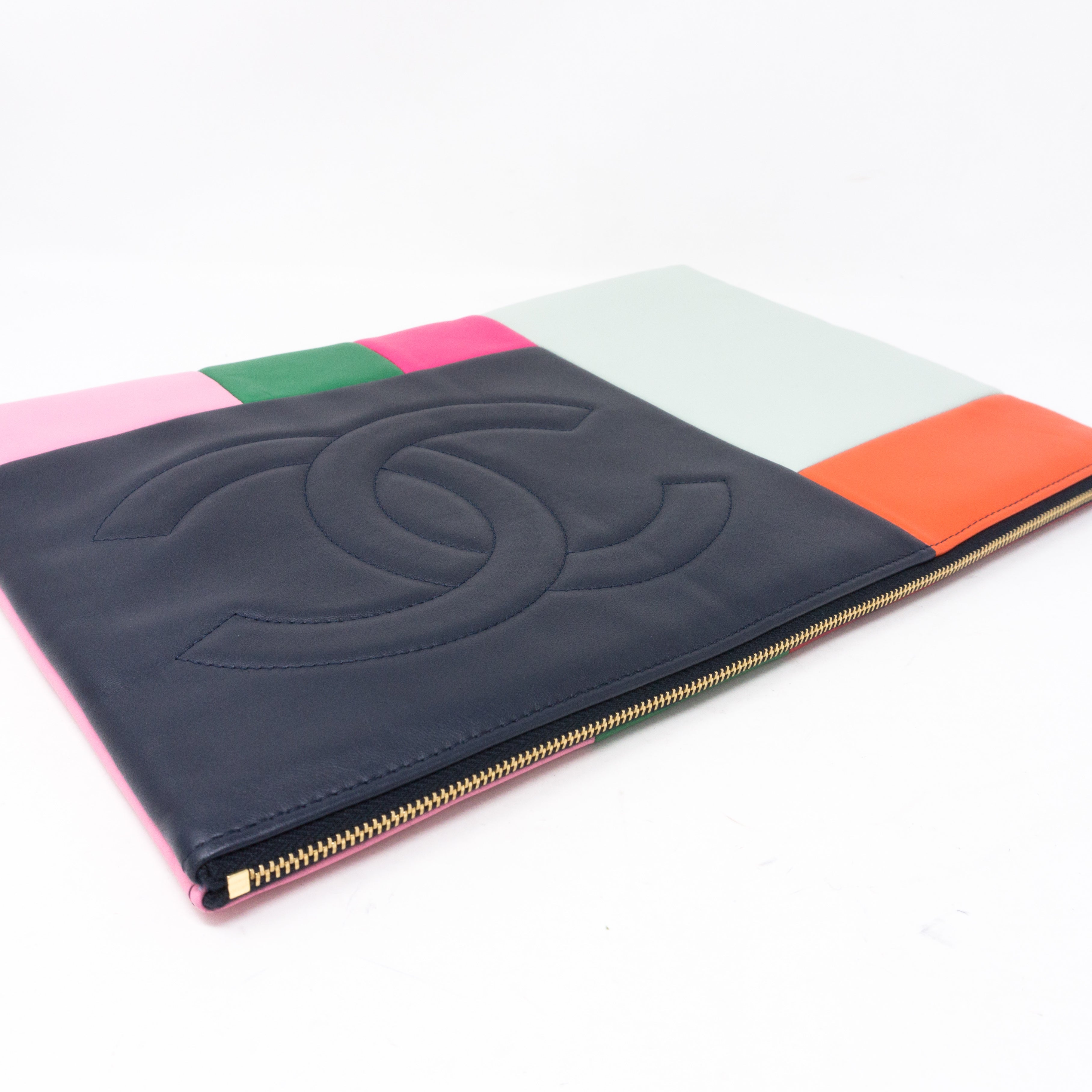 O-Case Large Colorblock Leather