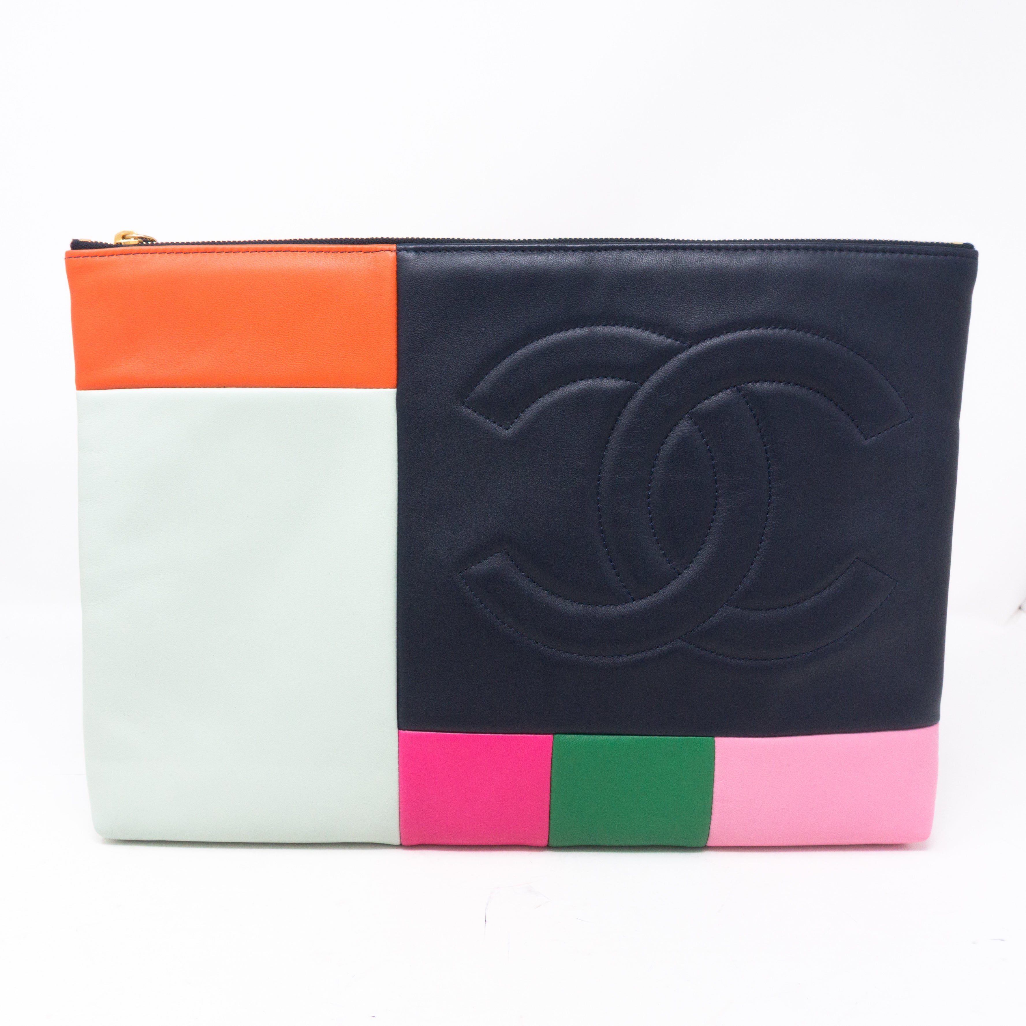 O-Case Large Colorblock Leather