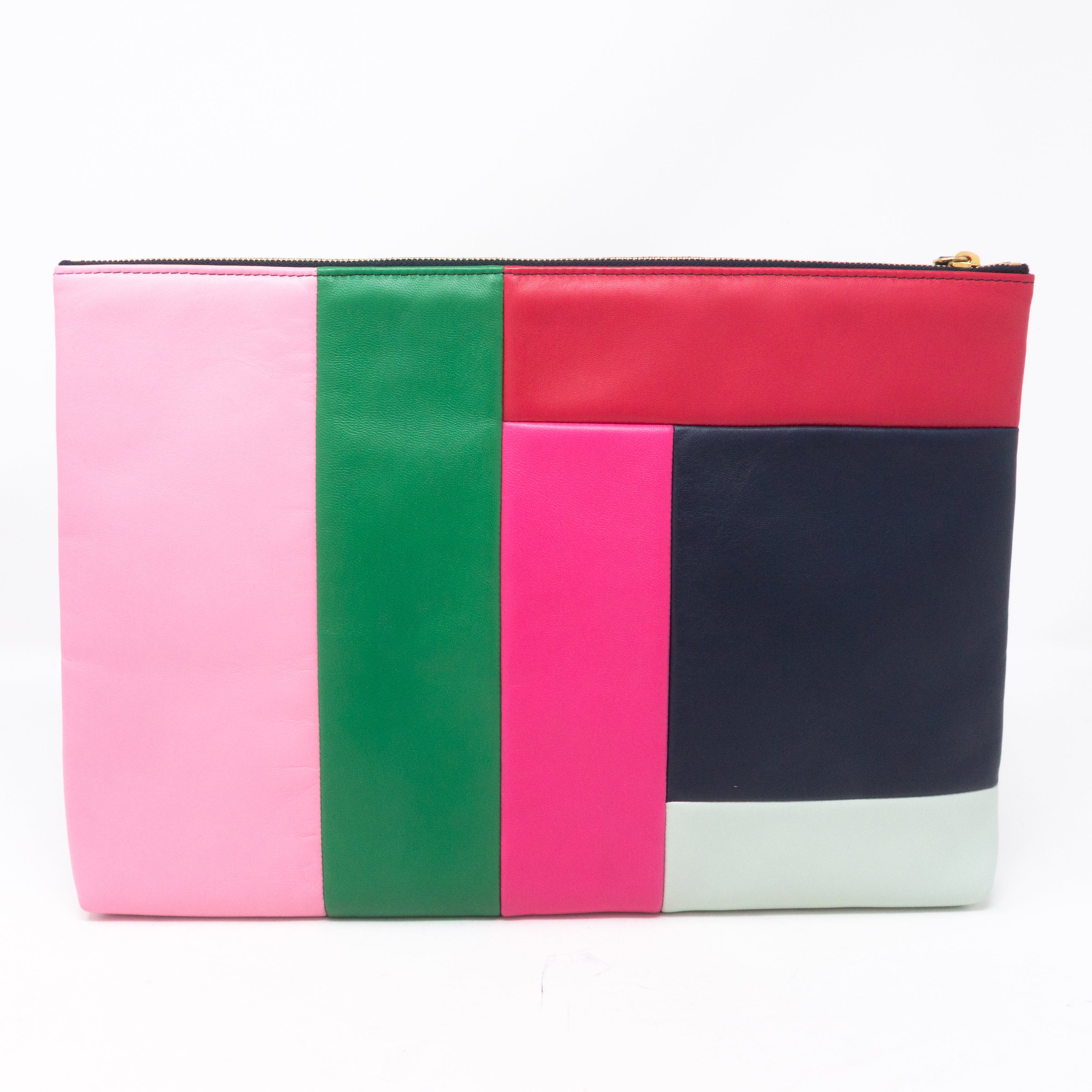 O-Case Large Colorblock Leather