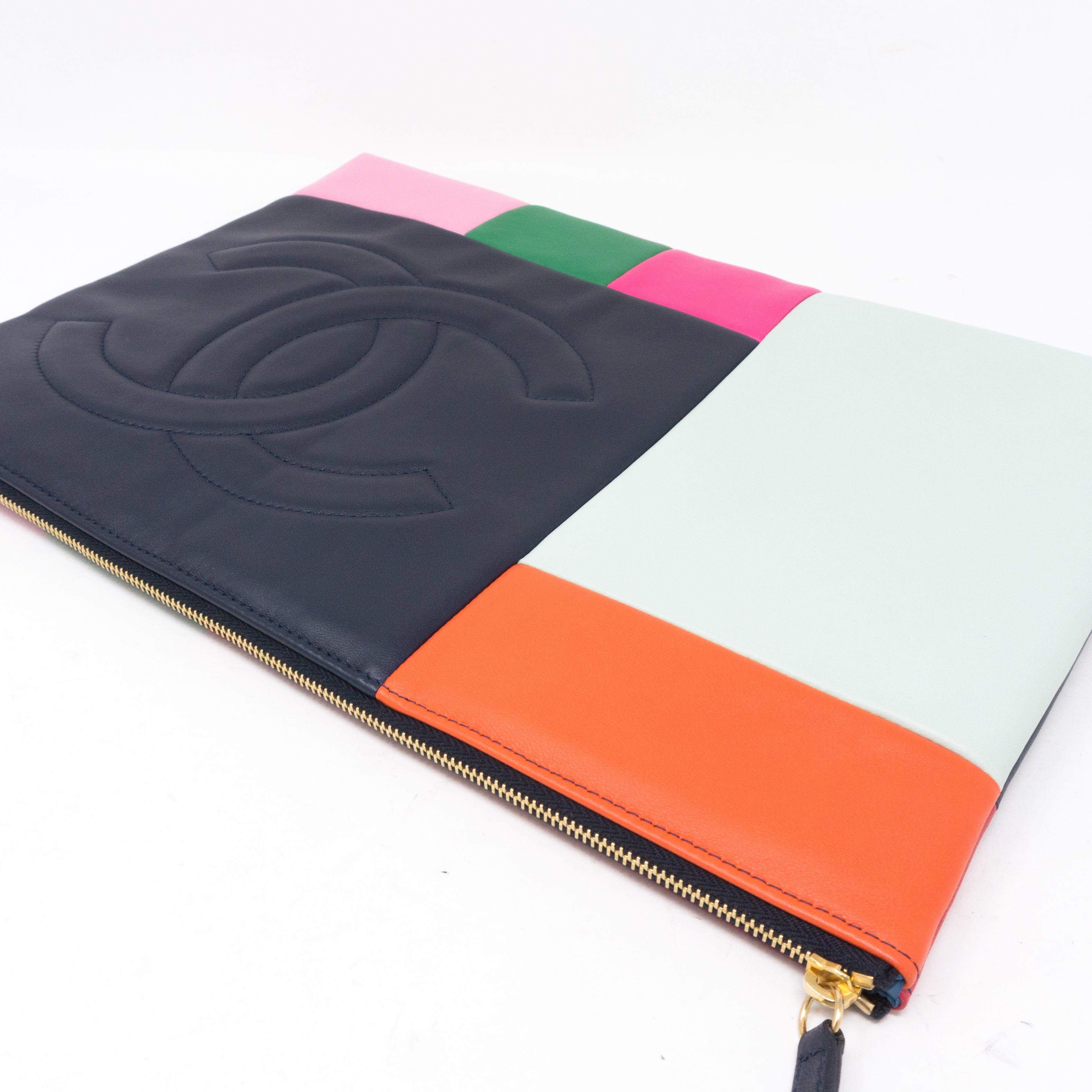 O-Case Large Colorblock Leather