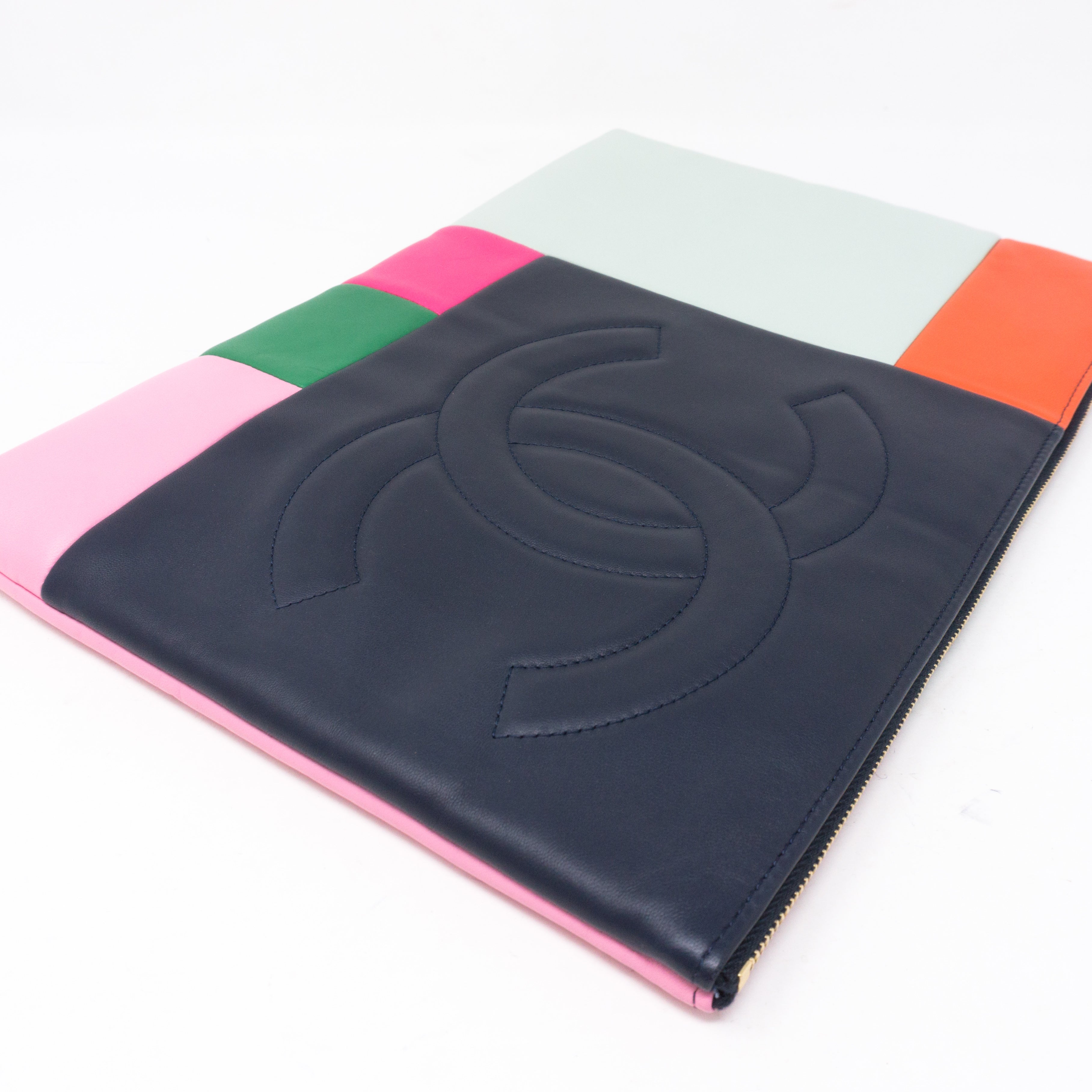 O-Case Large Colorblock Leather