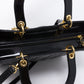 Lady Dior Large Black Patent Leather