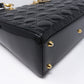 Lady Dior Large Black Patent Leather