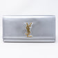 Kate Clutch Silver Leather