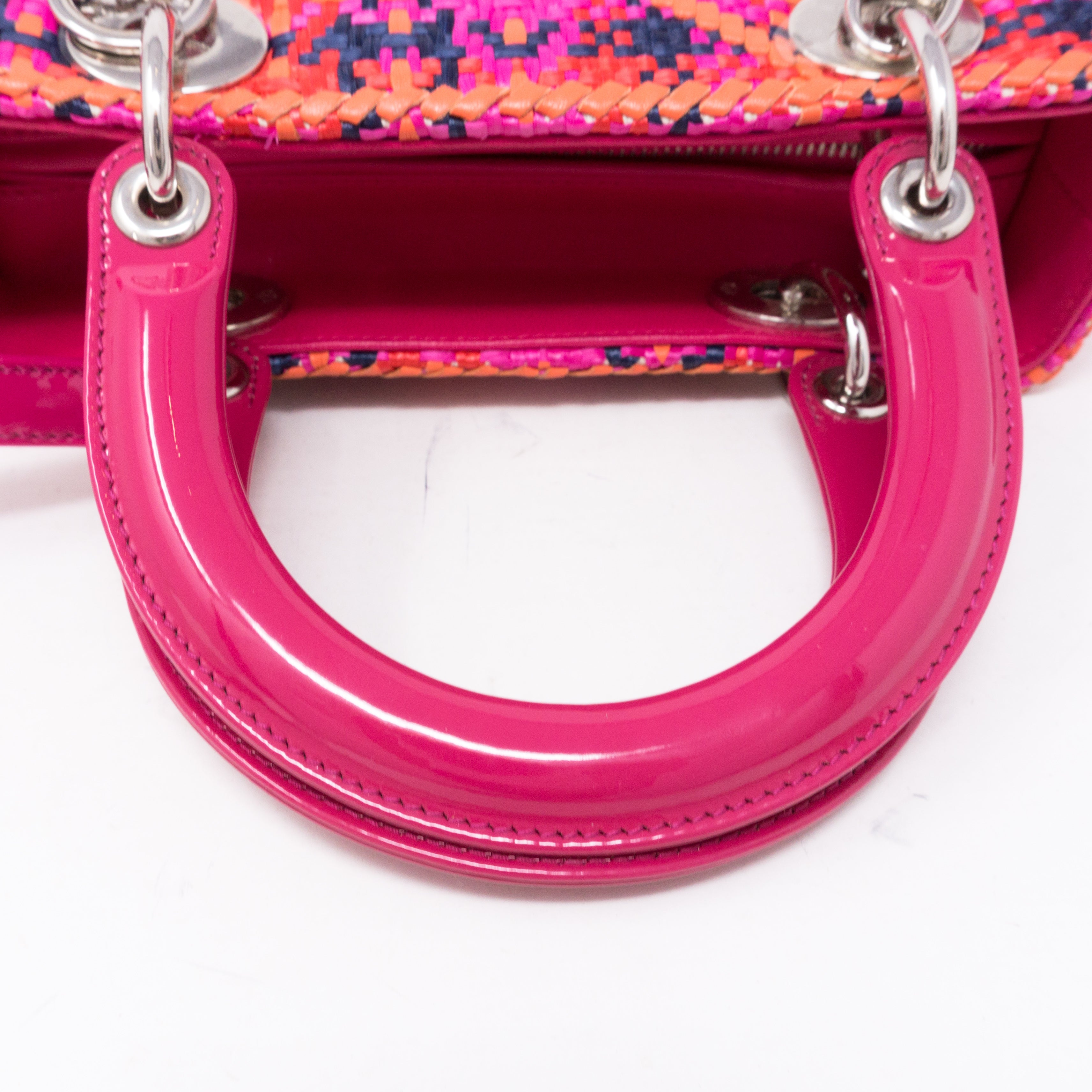 Lady Dior Medium Multicolor Woven Raffia