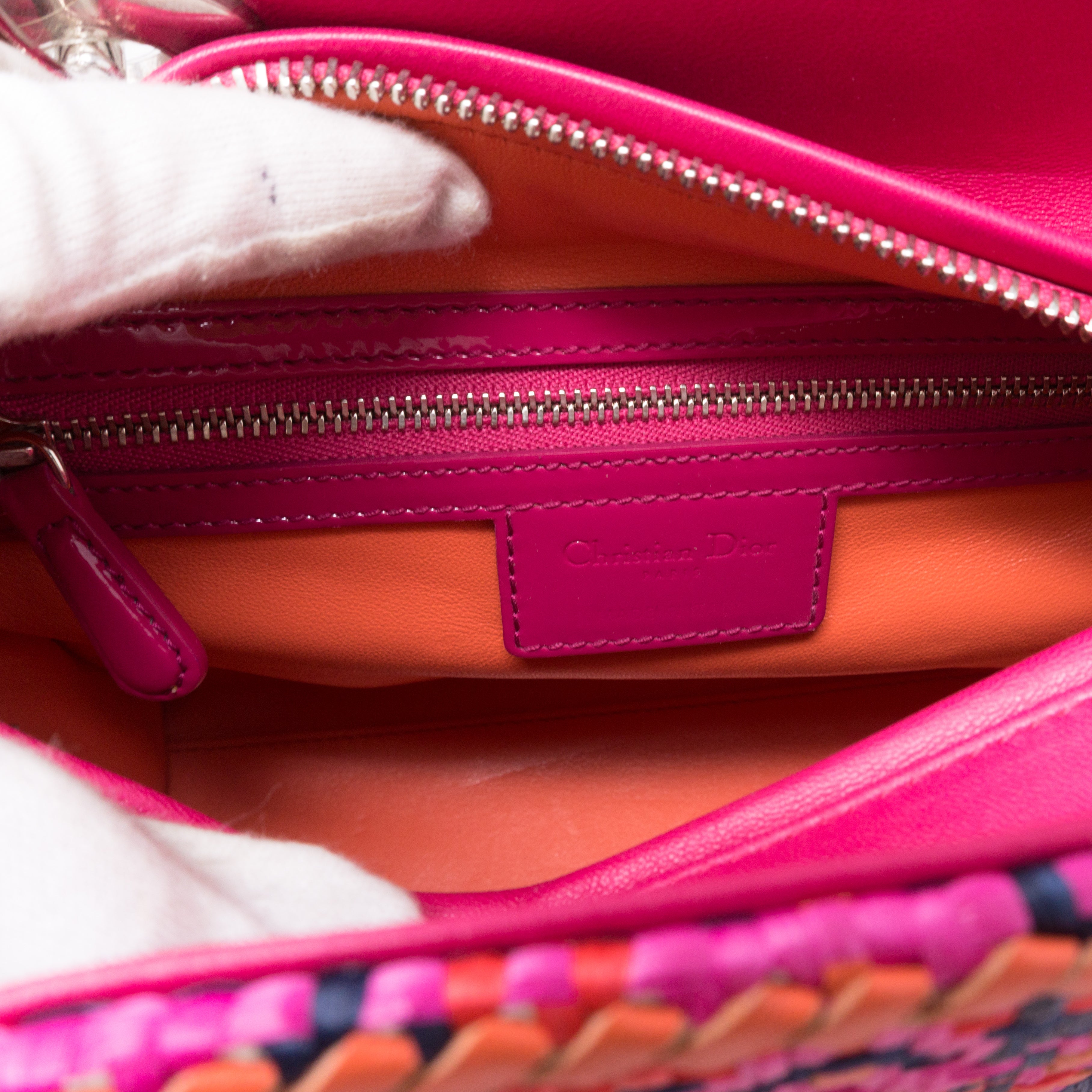 Lady Dior Medium Multicolor Woven Raffia