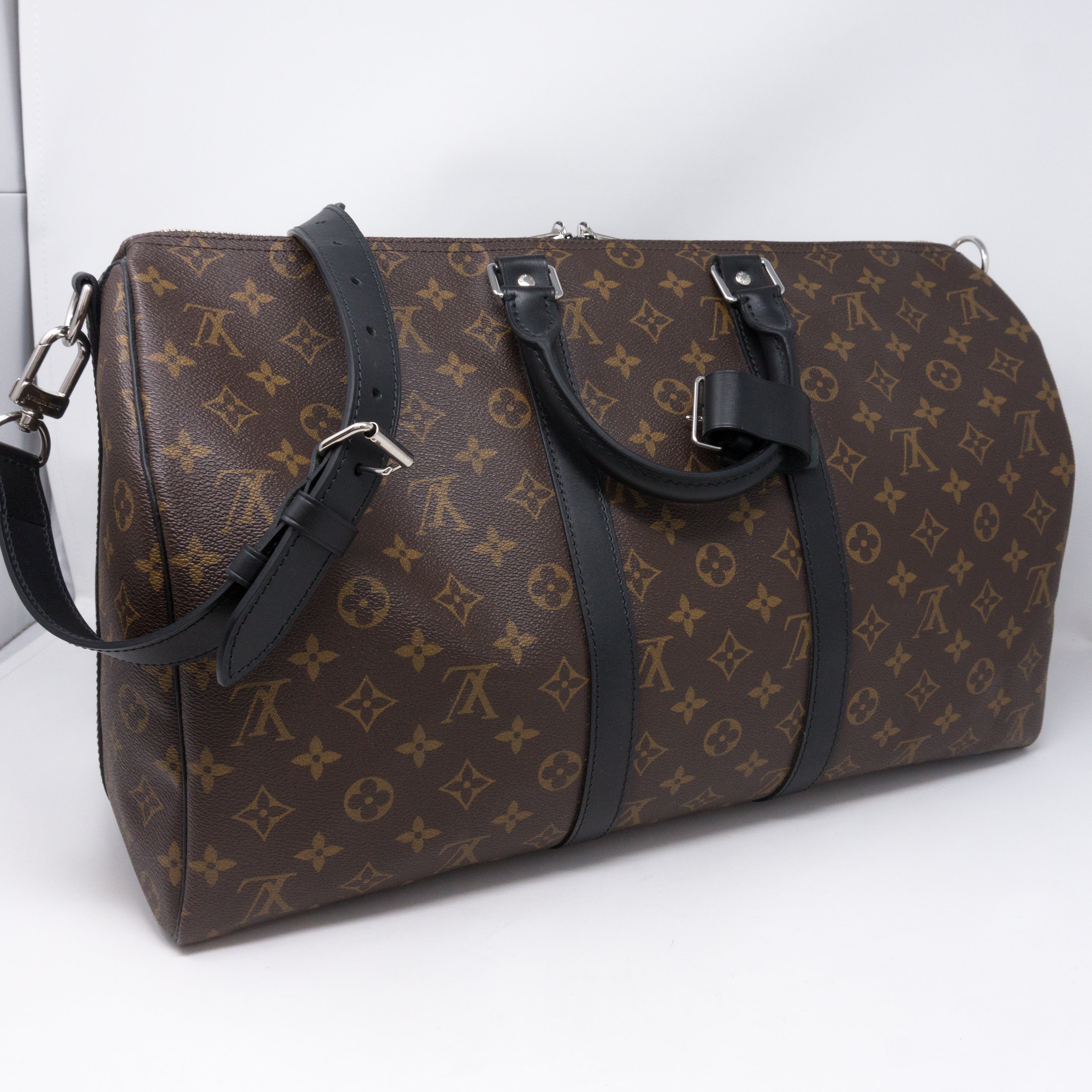Keepall 45 Bandouliere Monogram Macassar