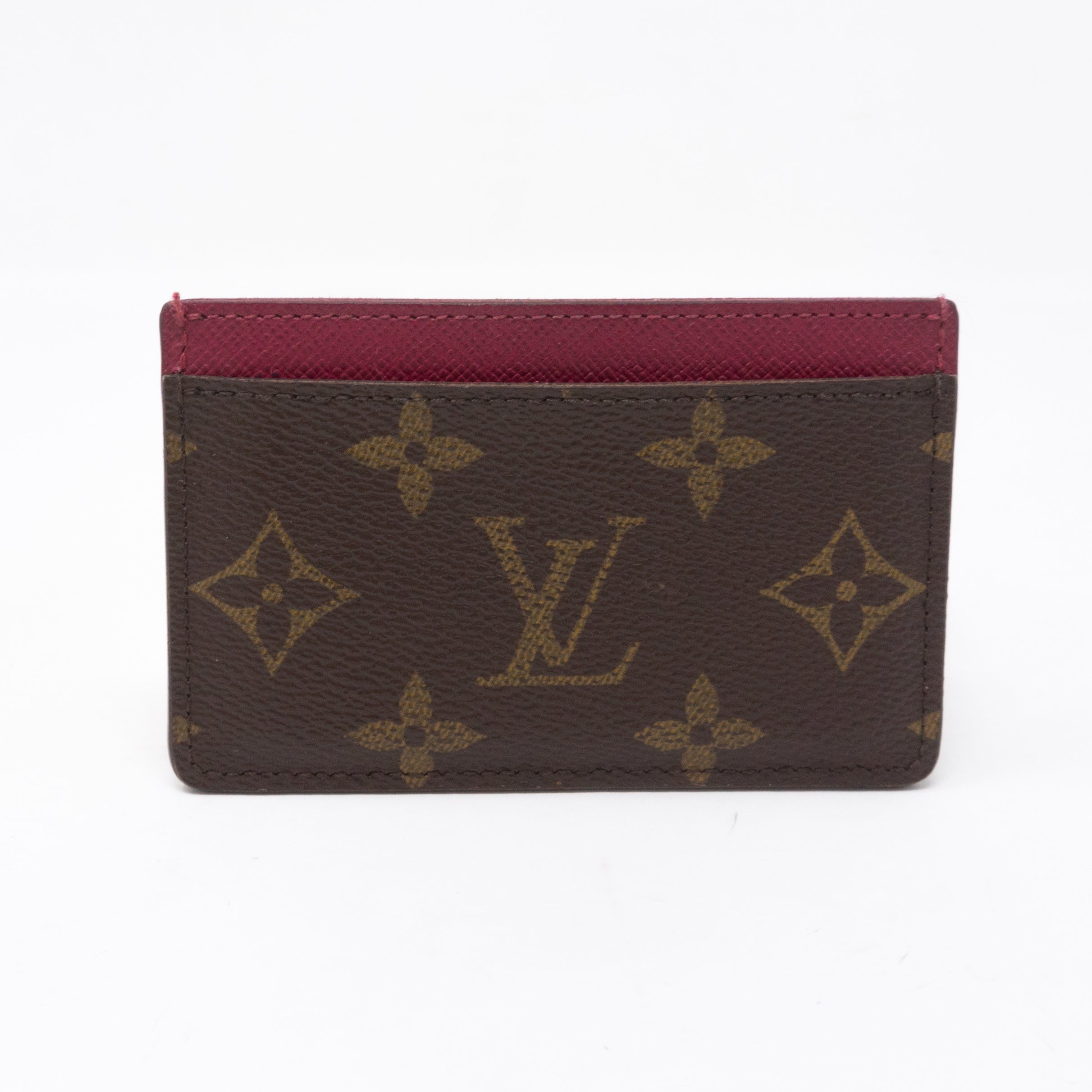 Card Holder Monogram Fuchsia