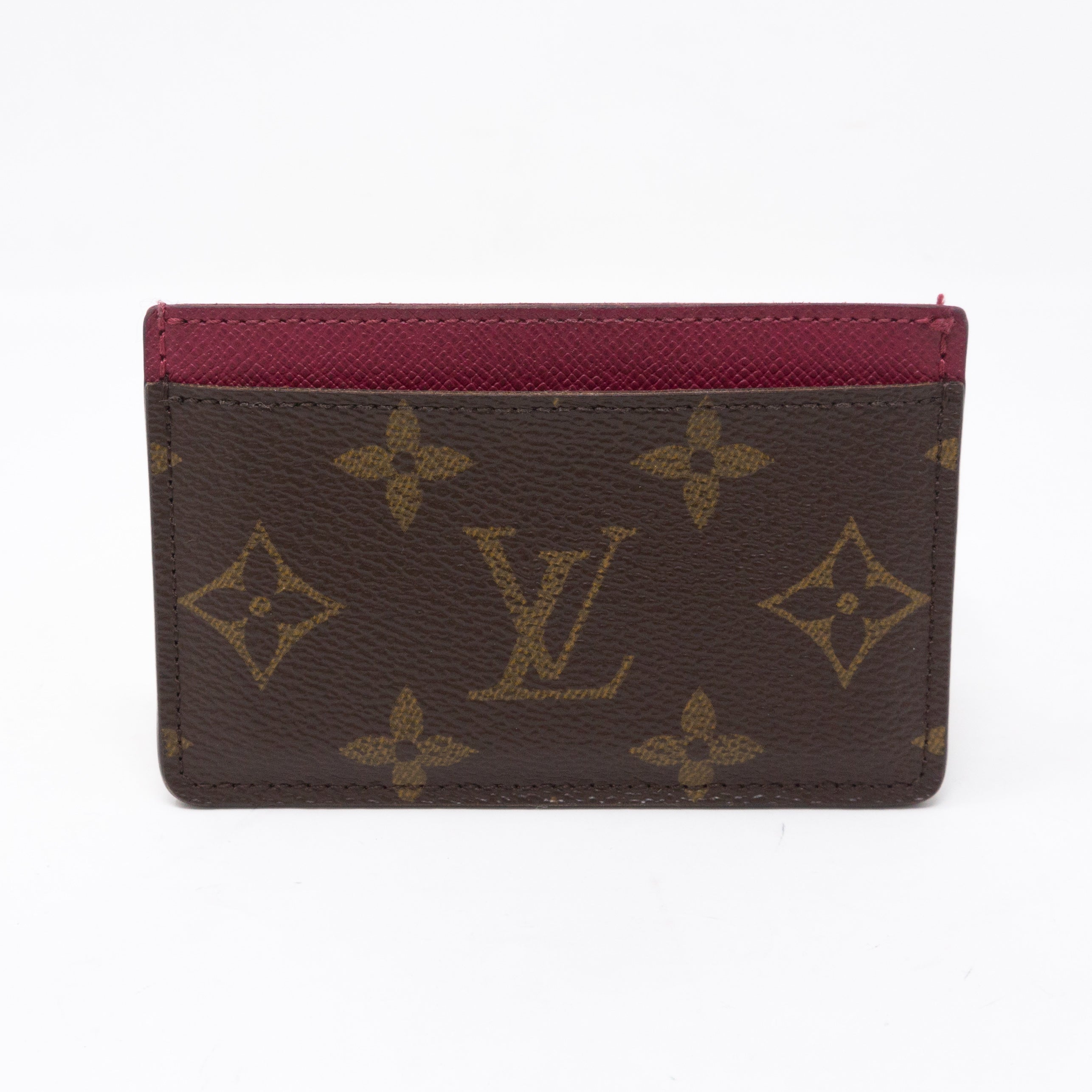 Card Holder Monogram Fuchsia