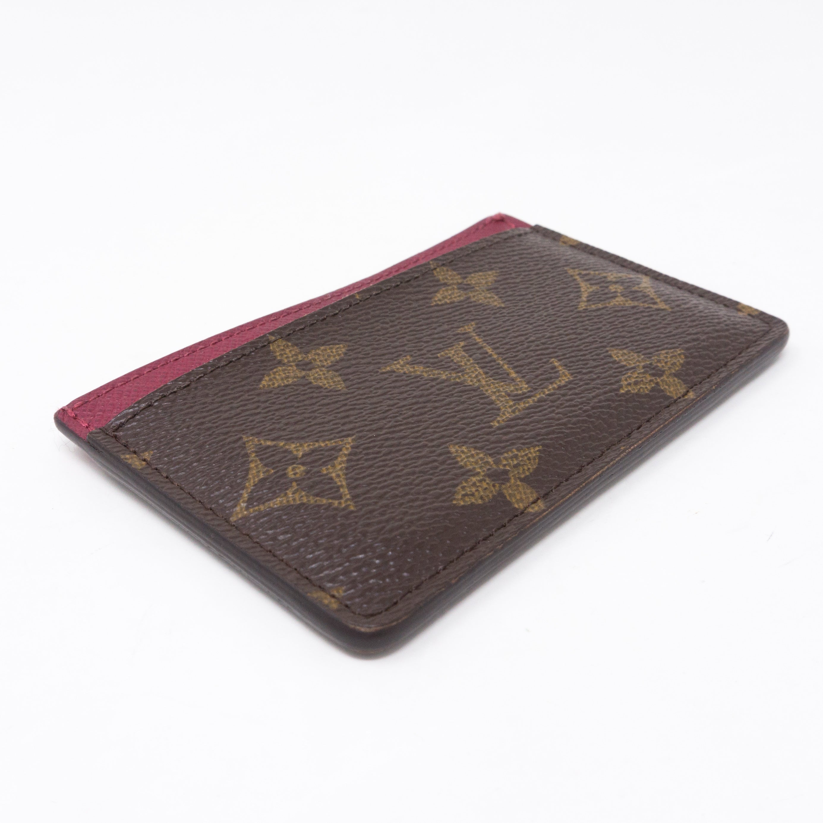 Card Holder Monogram Fuchsia