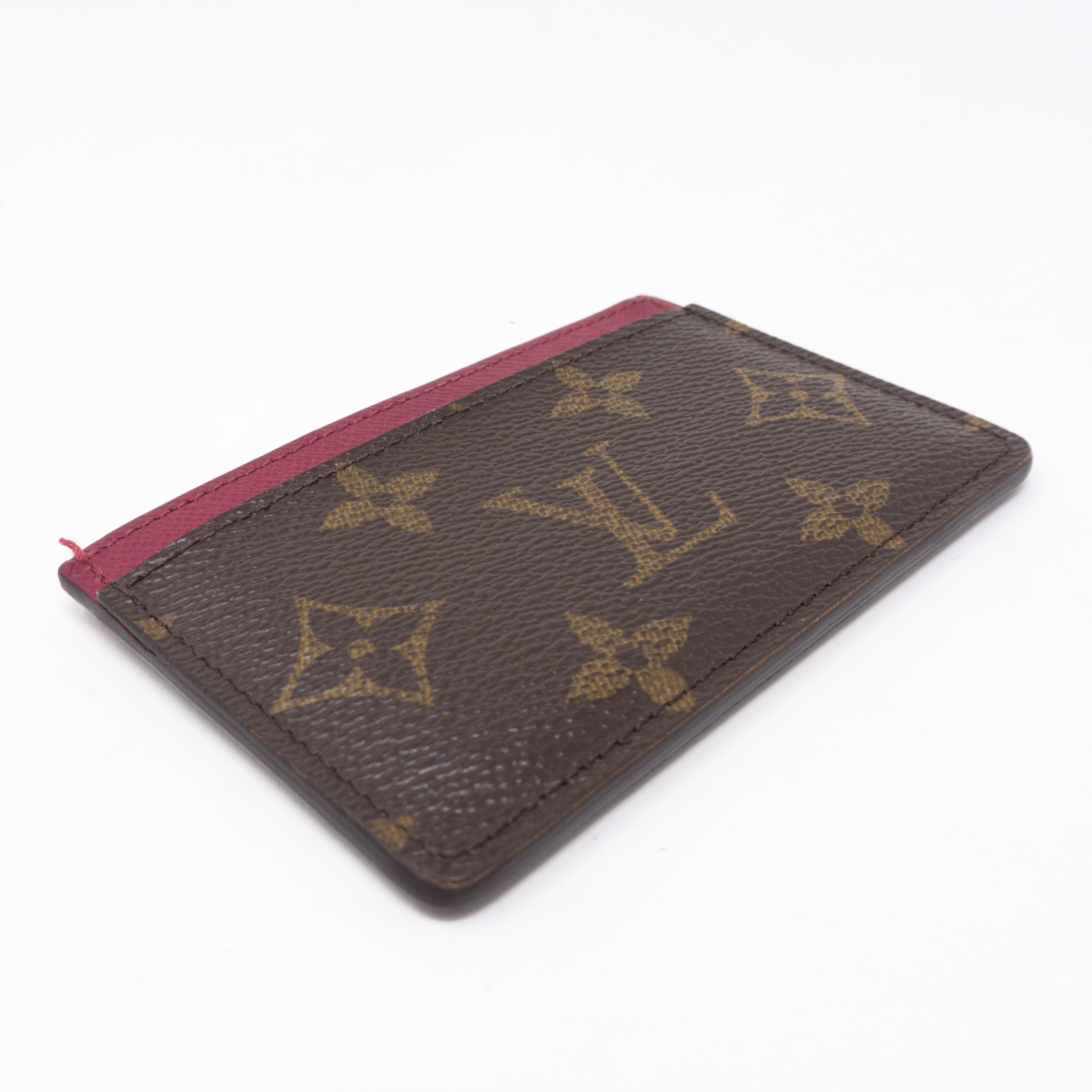 Card Holder Monogram Fuchsia