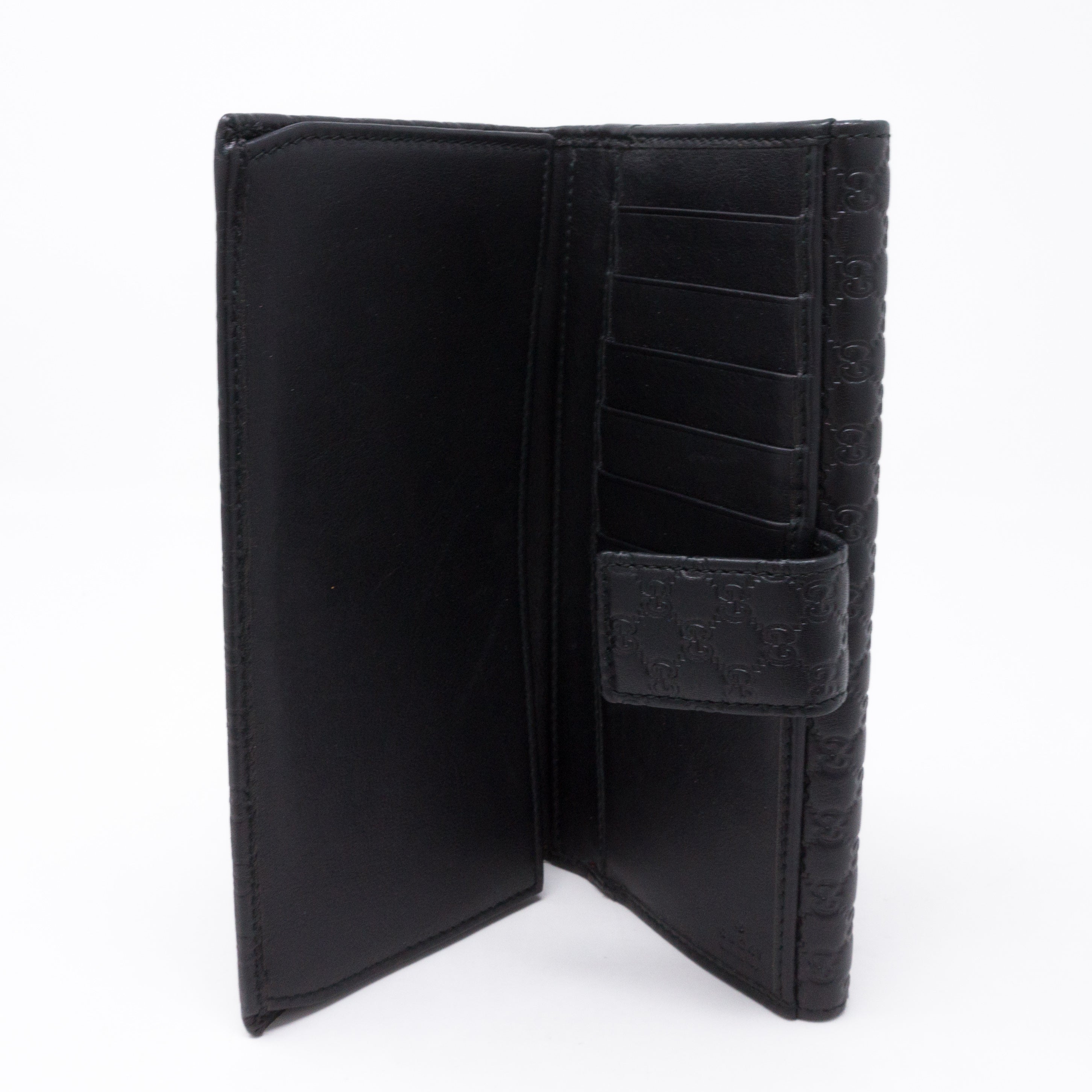 GG Continental Wallet Black Leather