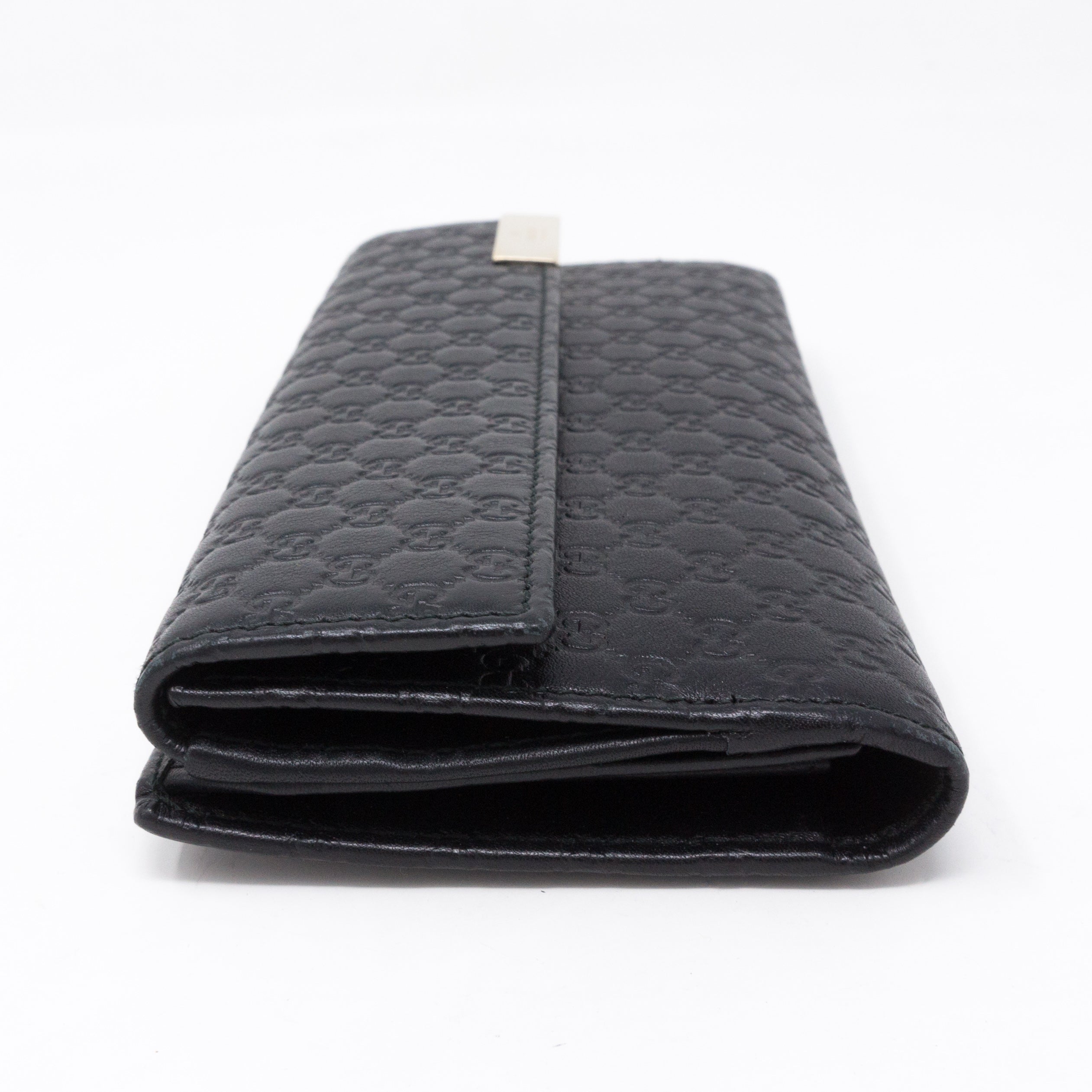 GG Continental Wallet Black Leather