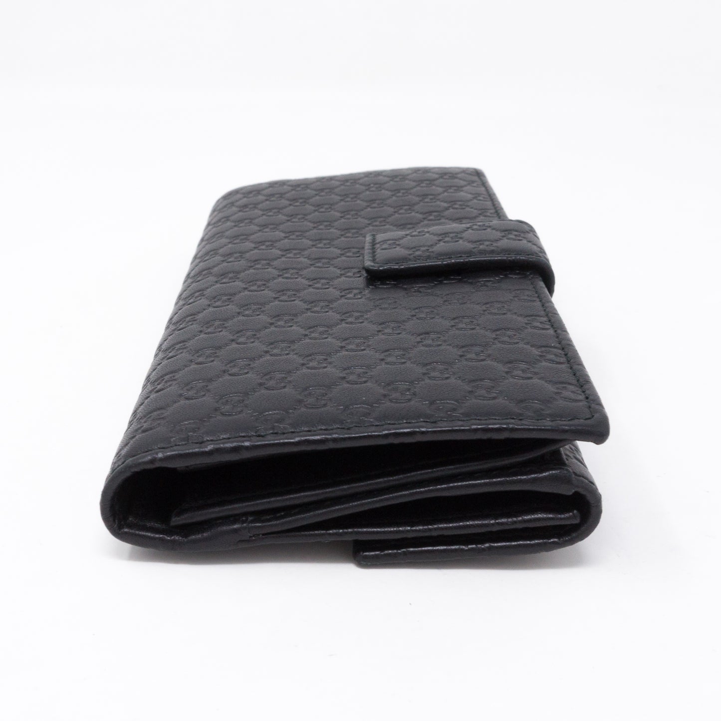 GG Continental Wallet Black Leather