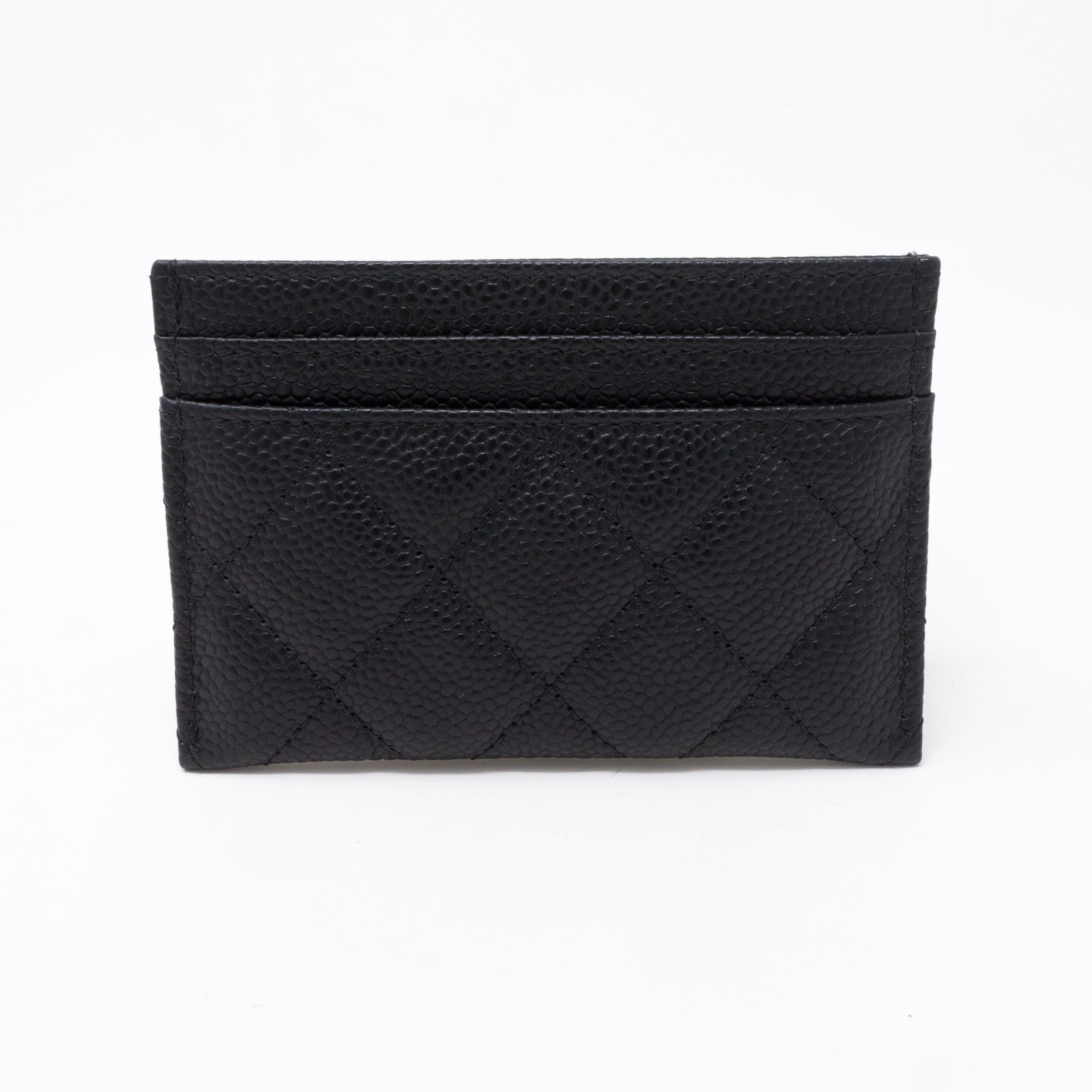 Card Holder CC Filigree Black Caviar Leather