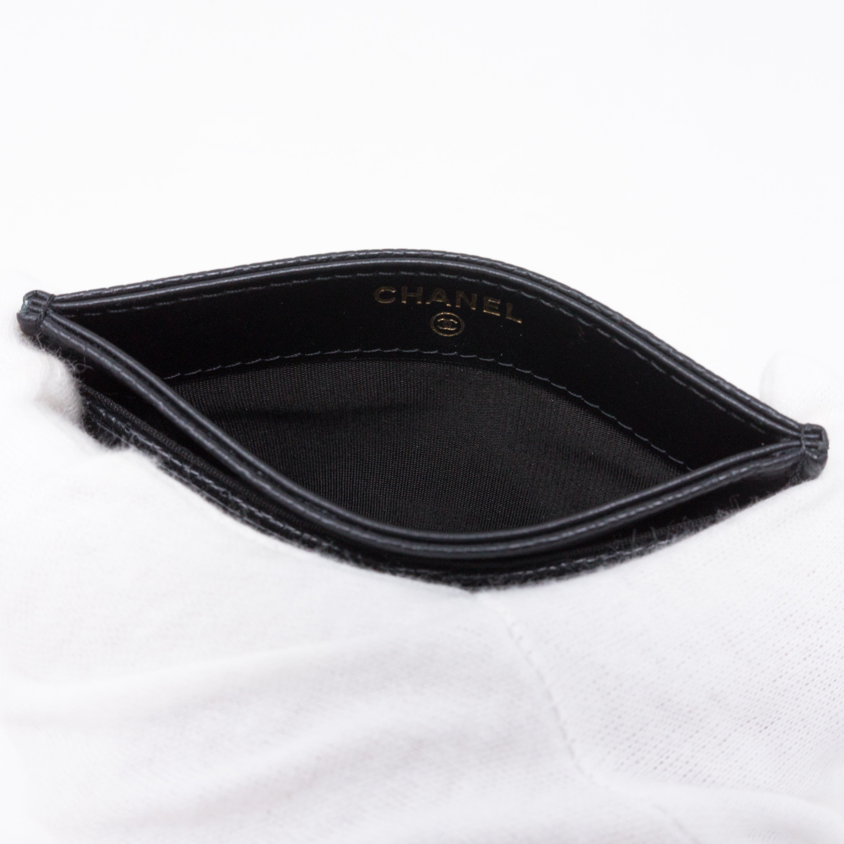 Card Holder CC Filigree Black Caviar Leather