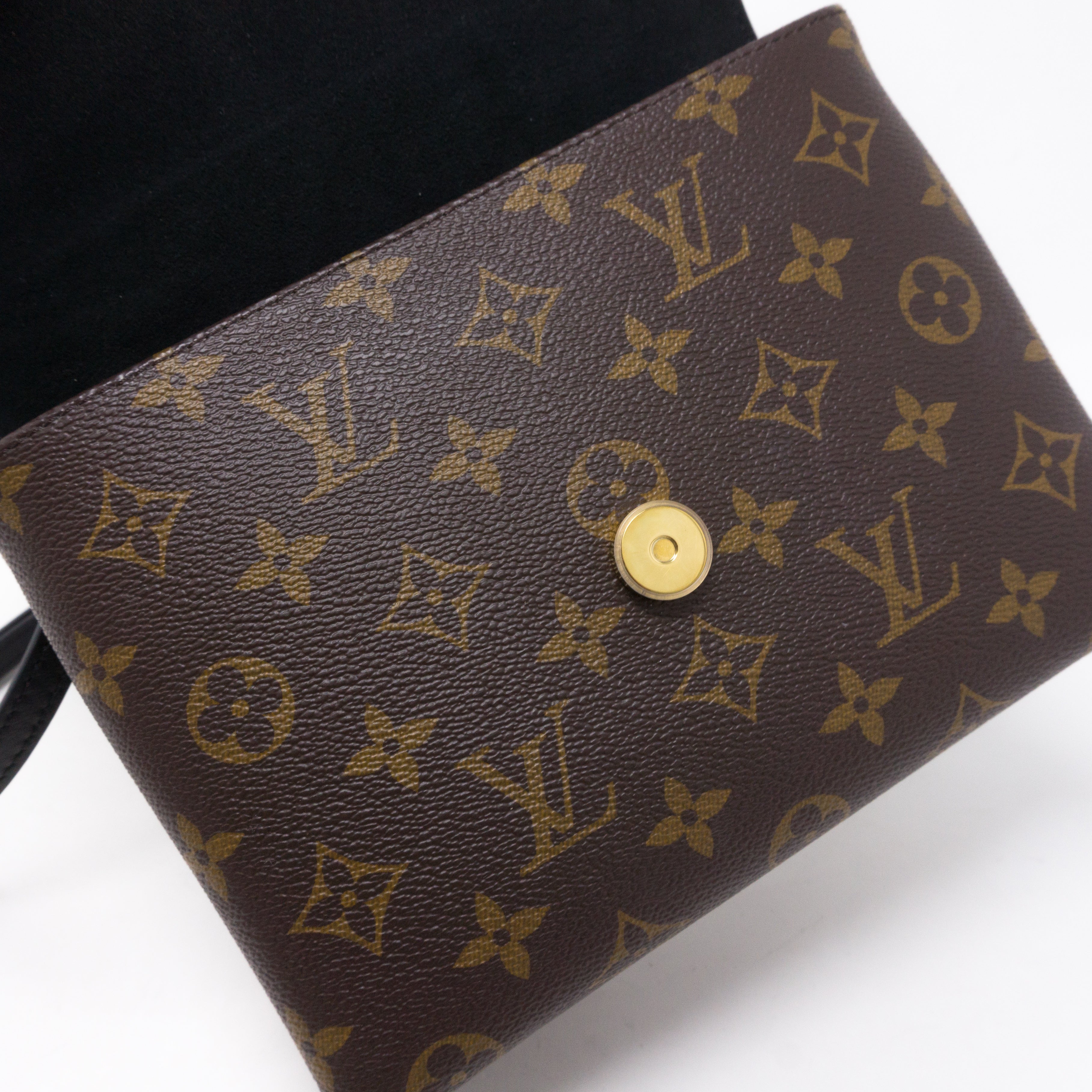 Locky BB Monogram Black Leather