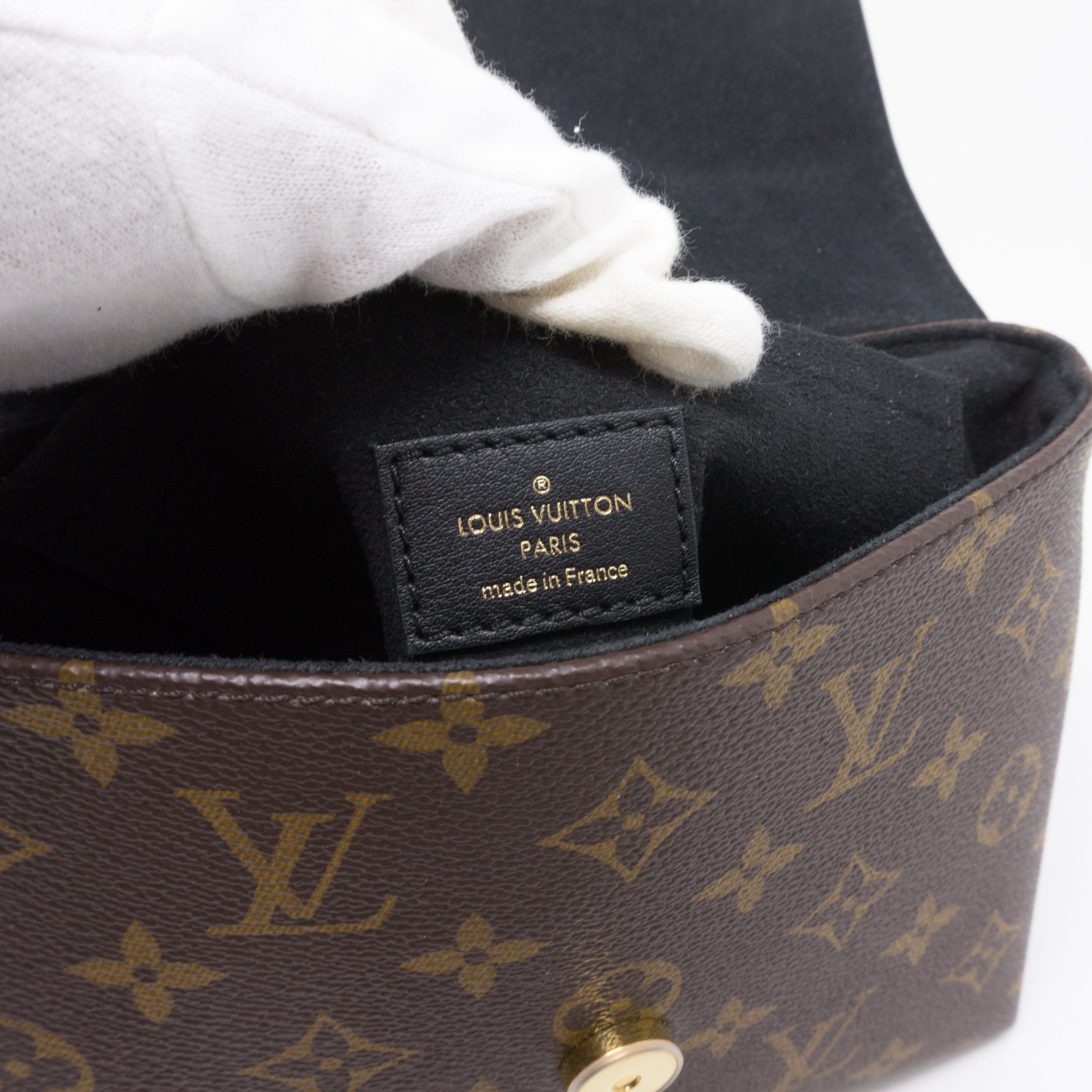 Locky BB Monogram Black Leather