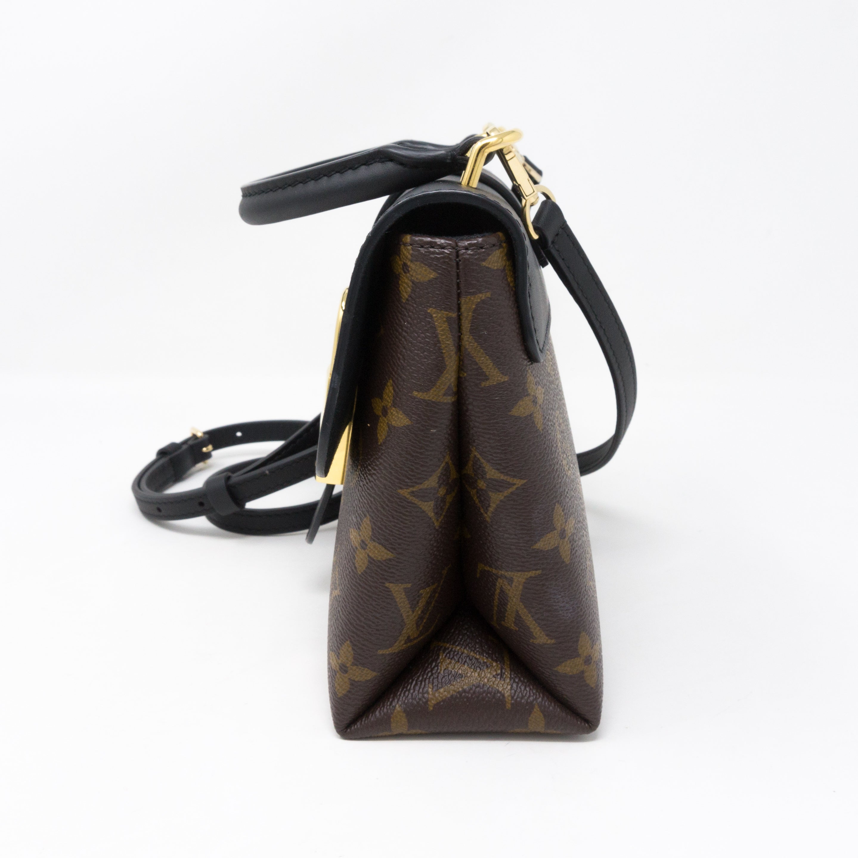 Locky BB Monogram Black Leather